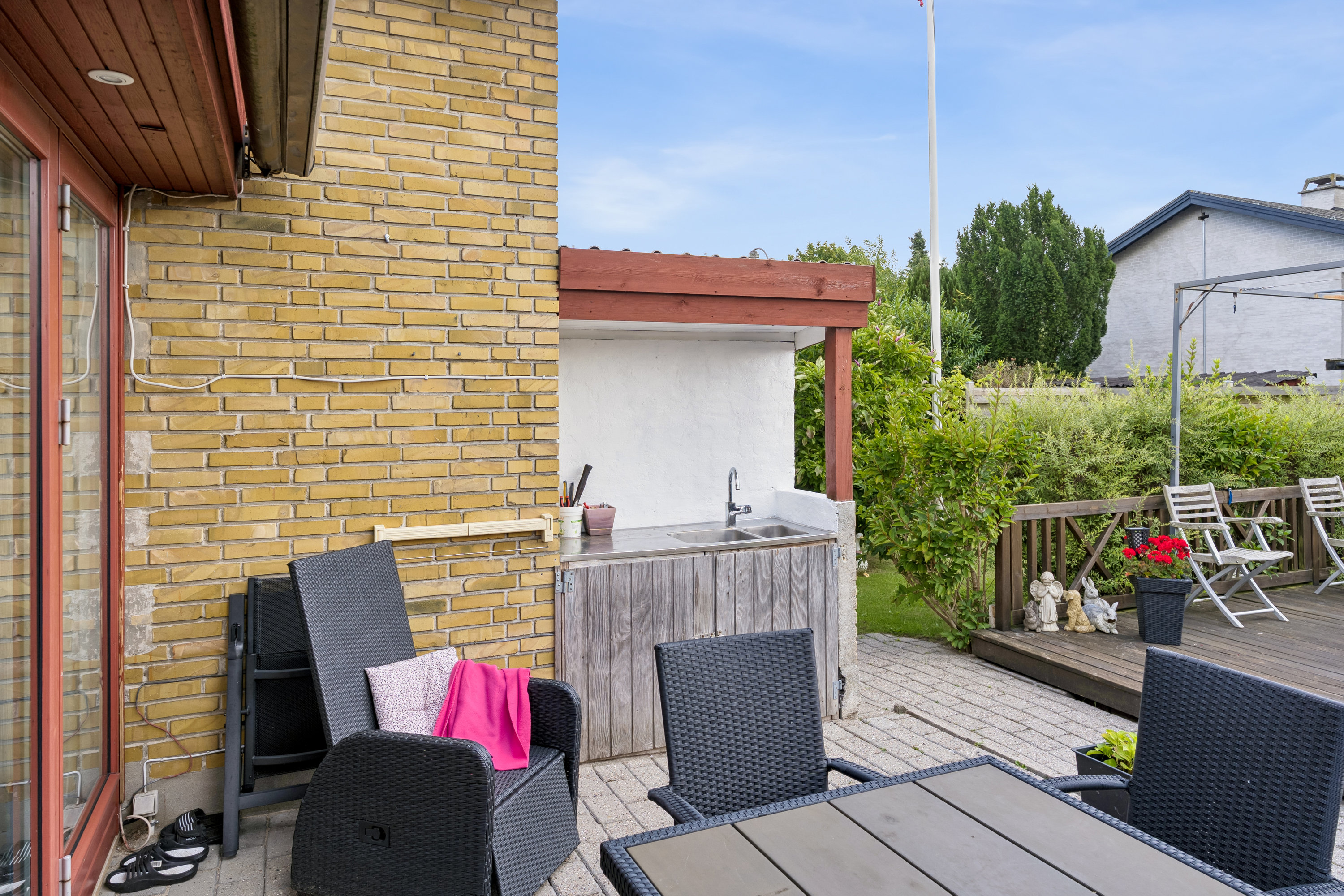 Fremhævet terrasse billede i fuldskærmstilstand. Billede af Køllegårdsvej 36, 2730 Herlev