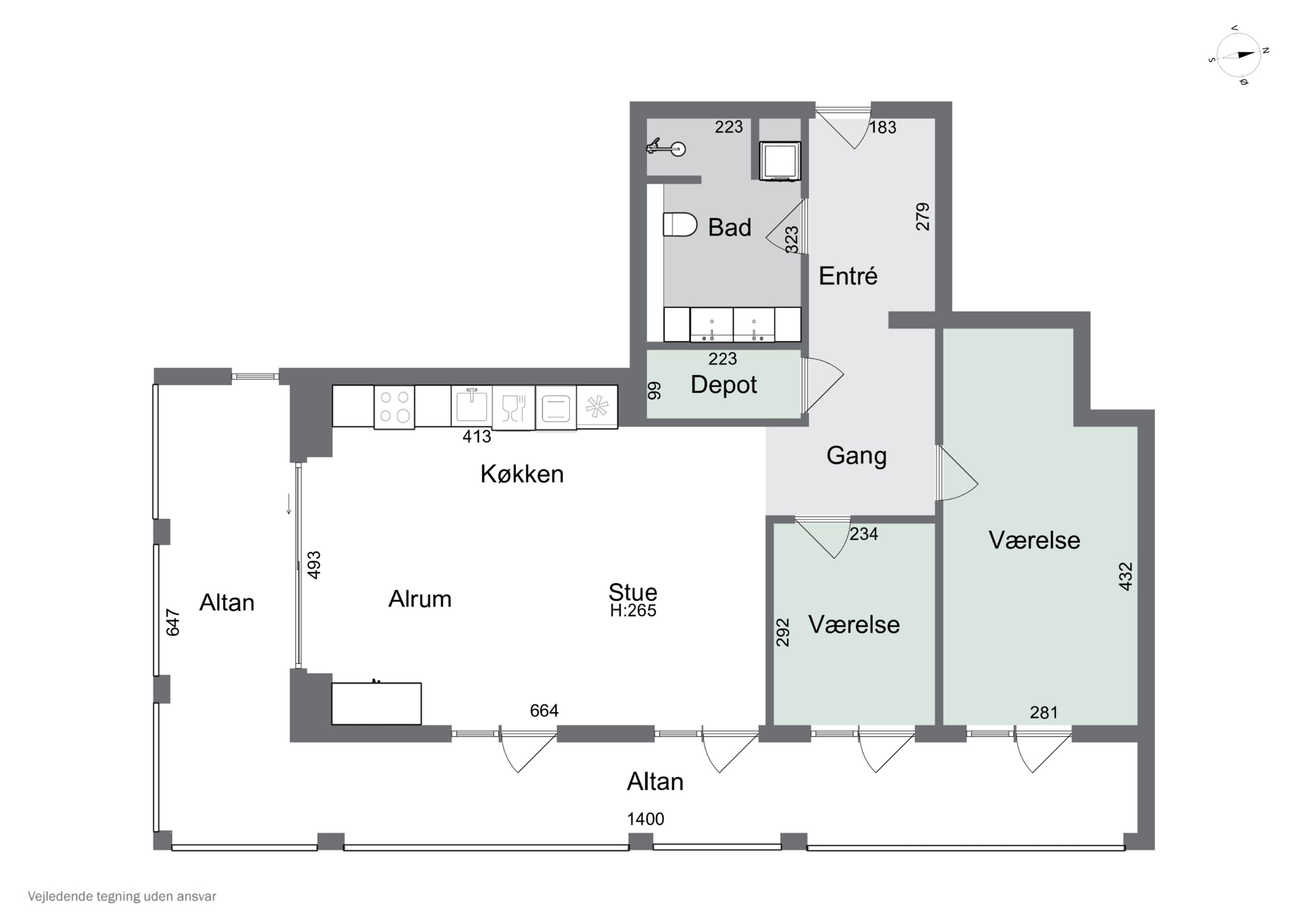 Plantegninger billede af Islands Brygge 76, 4. 3., 2300 København S