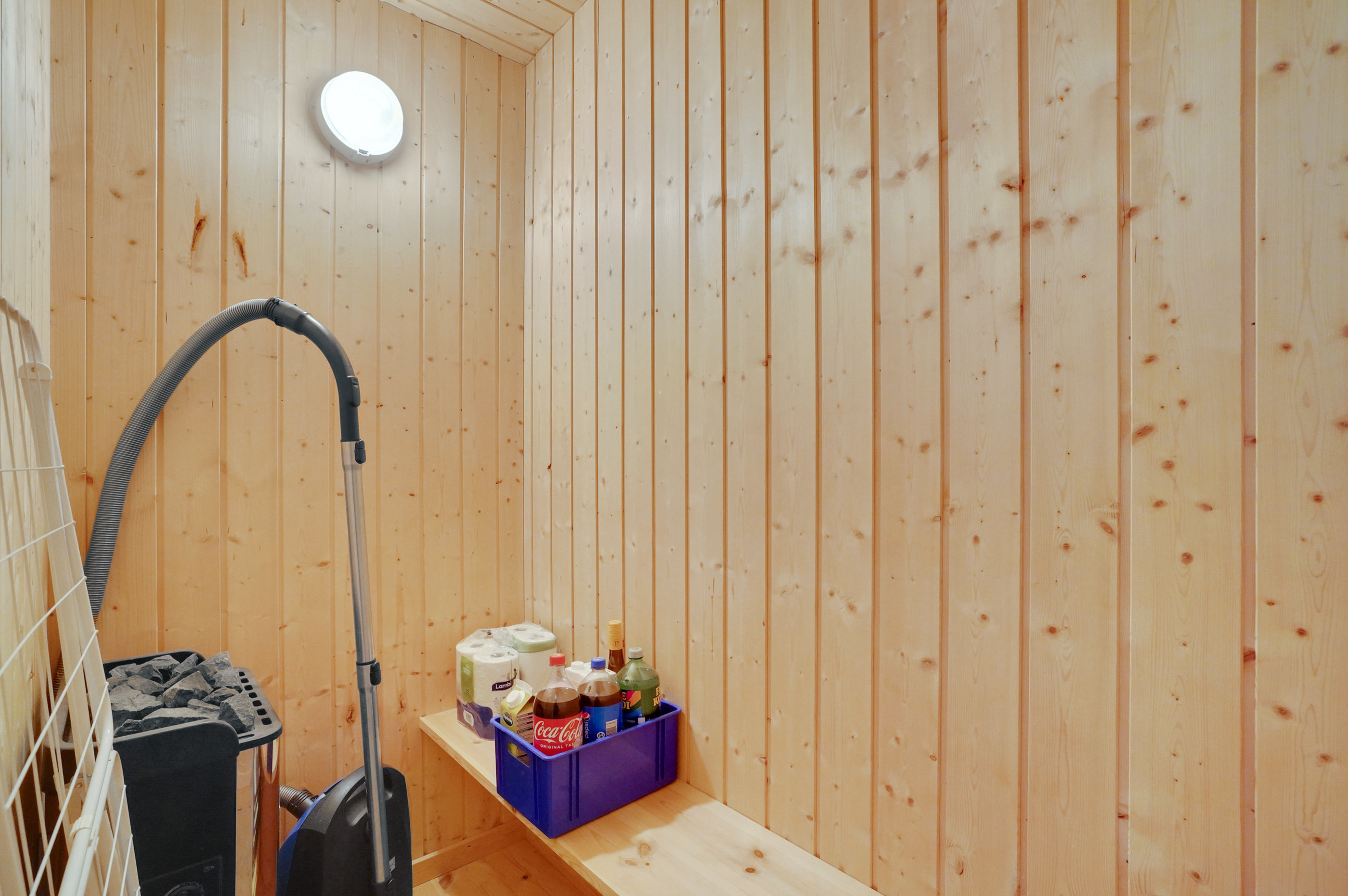 Fremhævet sauna billede i fuldskærmstilstand. Billede af Krinkelkrogen 16, Lild Strand, 7741 Frøstrup