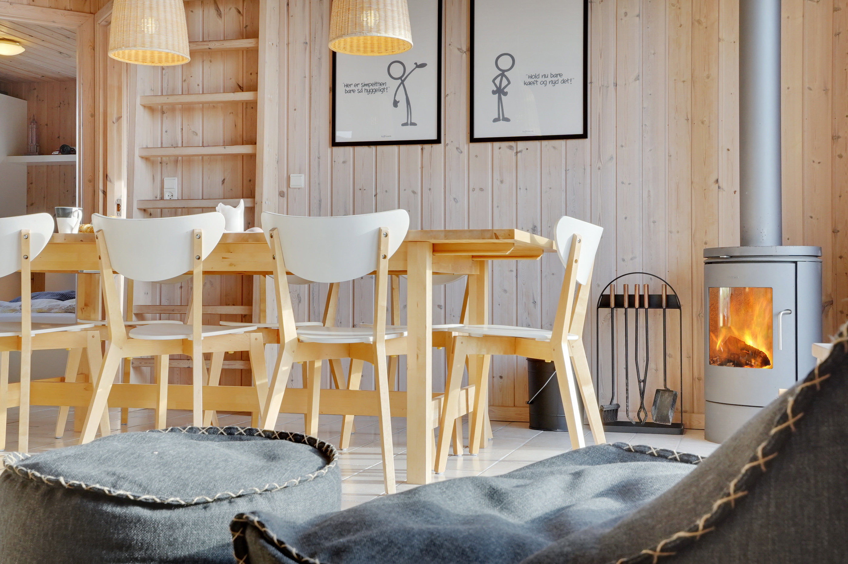 Fremhævet stue billede i fuldskærmstilstand. Billede af Krinkelkrogen 16, Lild Strand, 7741 Frøstrup