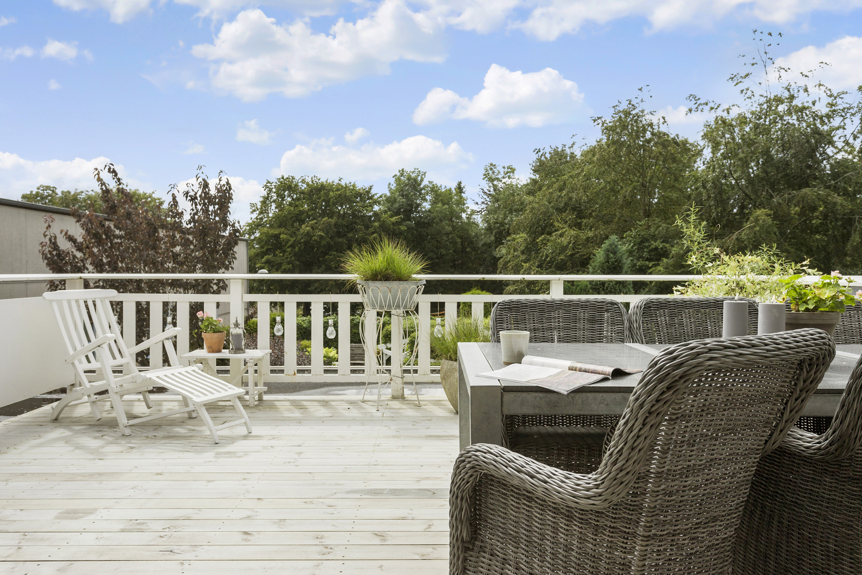 Fremhævet terrasse billede i fuldskærmstilstand. Billede af Torvegade 13A, 6510 Gram