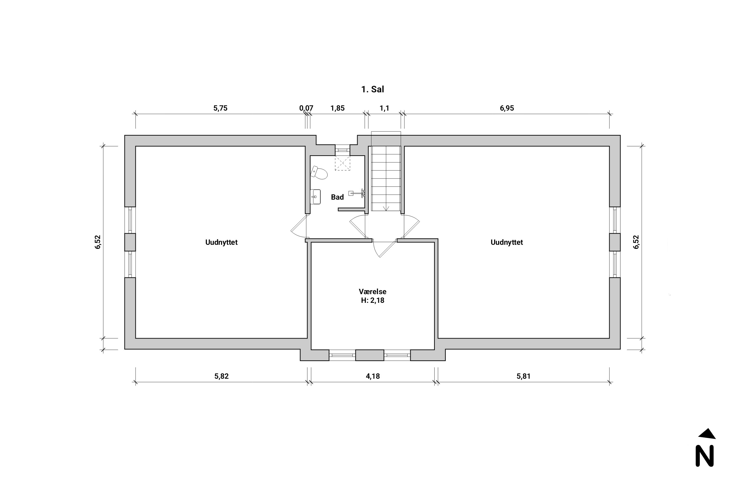 Plantegninger billede af Eriksdalsvej 10, Falkerslev, 4871 Horbelev