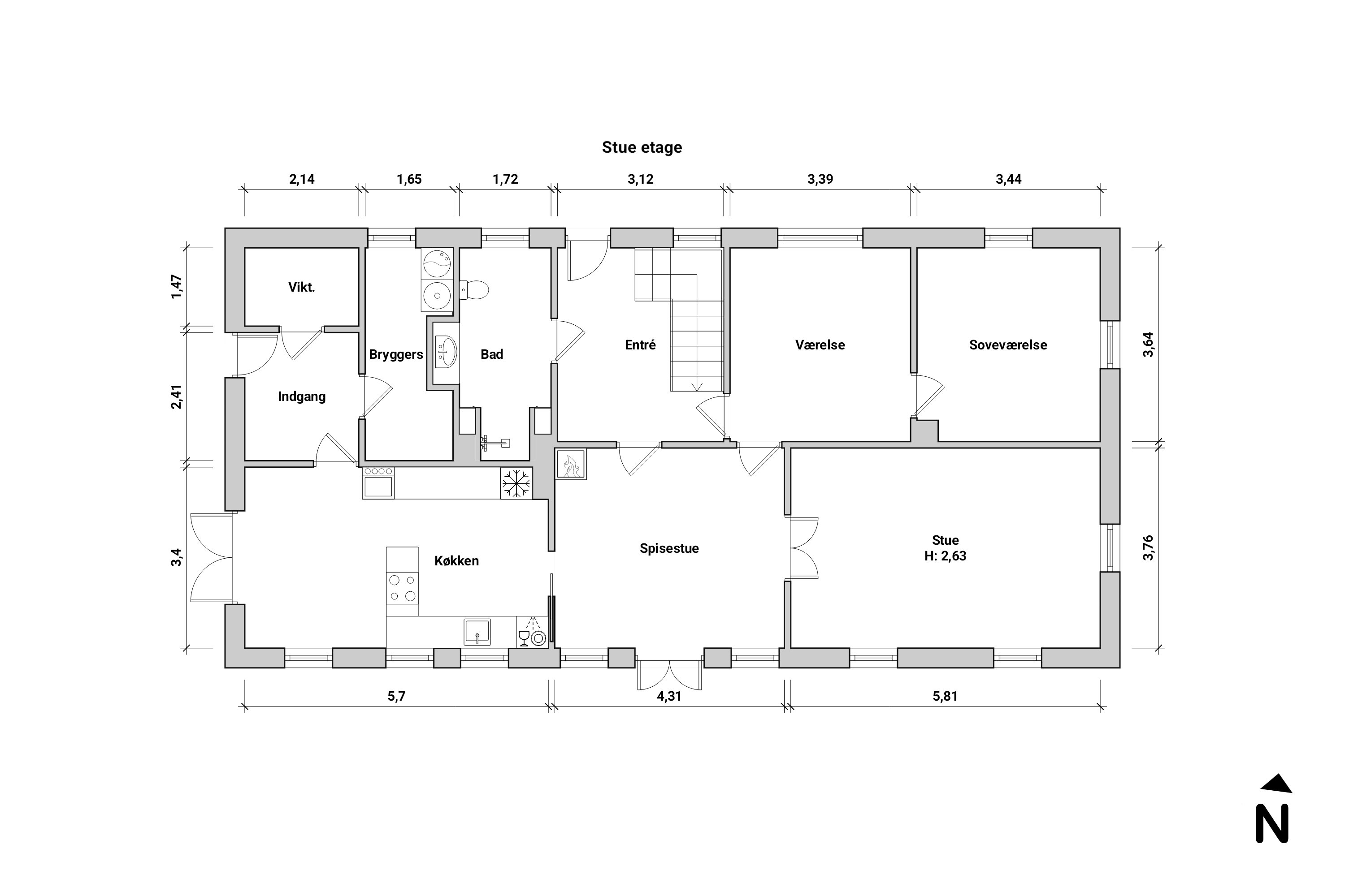Plantegninger billede af Eriksdalsvej 10, Falkerslev, 4871 Horbelev