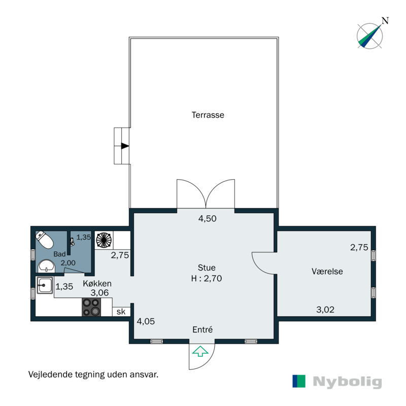 Plantegninger billede af Torpet 131, 6682 Hovborg