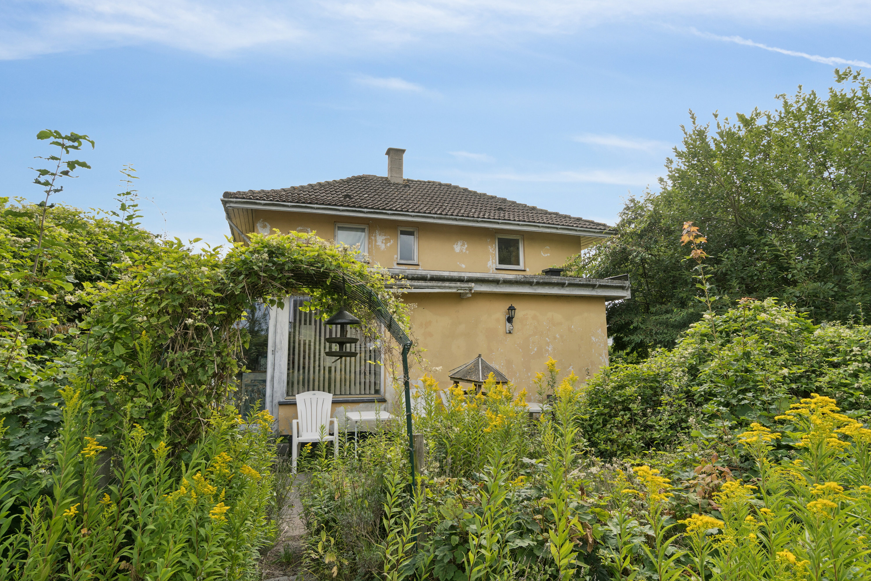 Fremhævet set fra haven billede i fuldskærmstilstand. Billede af Faxevej 38, 4654 Faxe Ladeplads