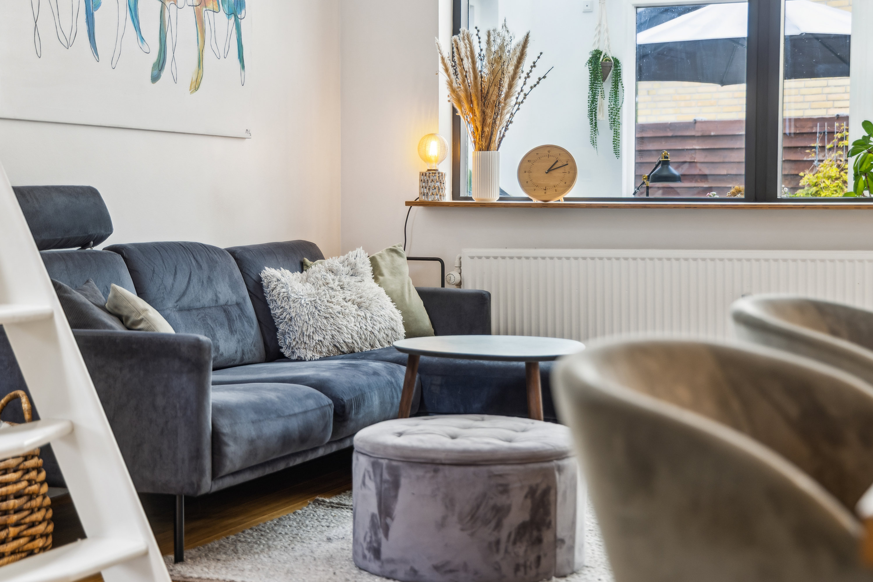 Fremhævet stue billede i fuldskærmstilstand. Billede af Ellebæk 22, 9400 Nørresundby