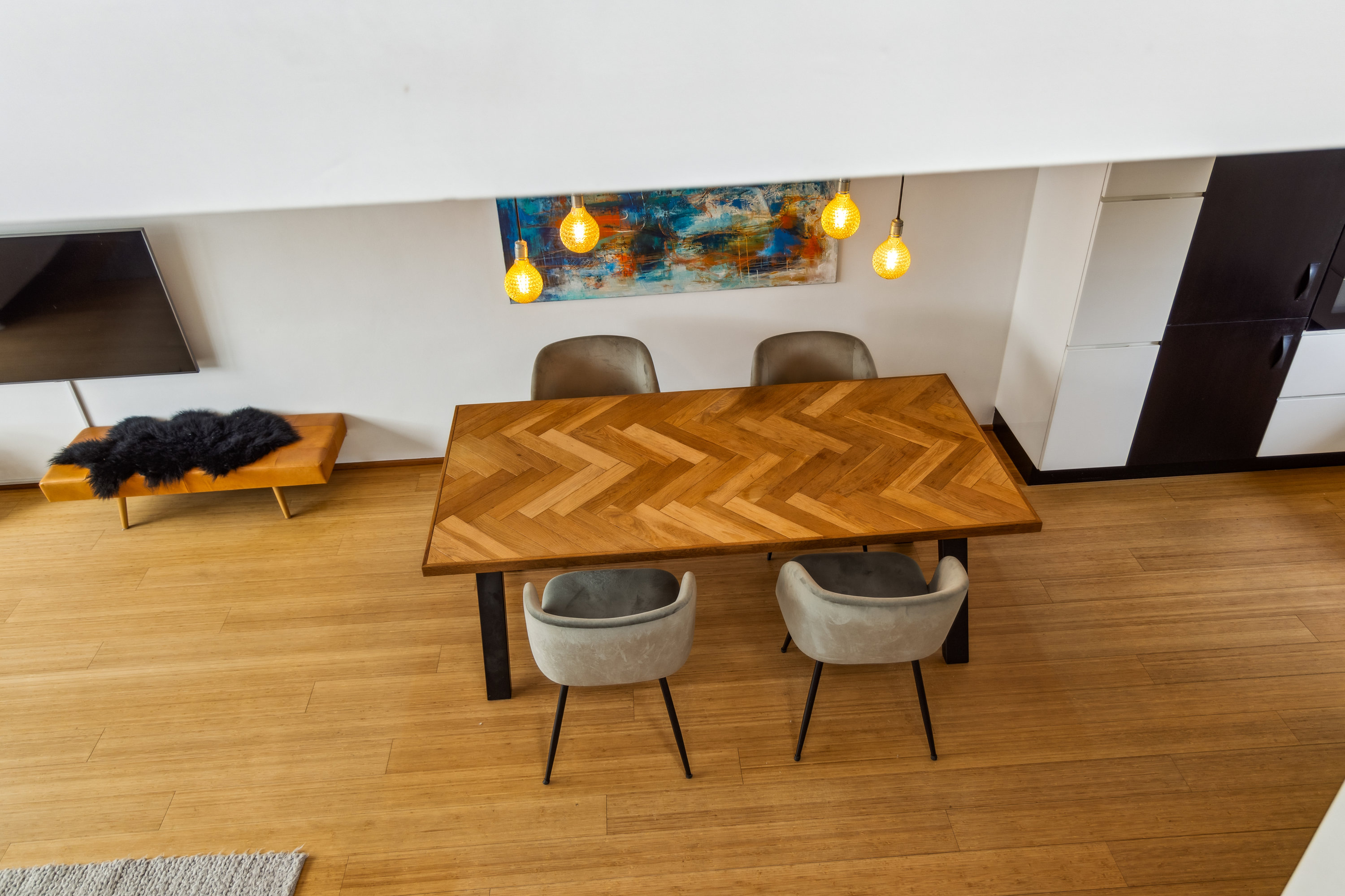 Fremhævet stue billede i fuldskærmstilstand. Billede af Ellebæk 22, 9400 Nørresundby