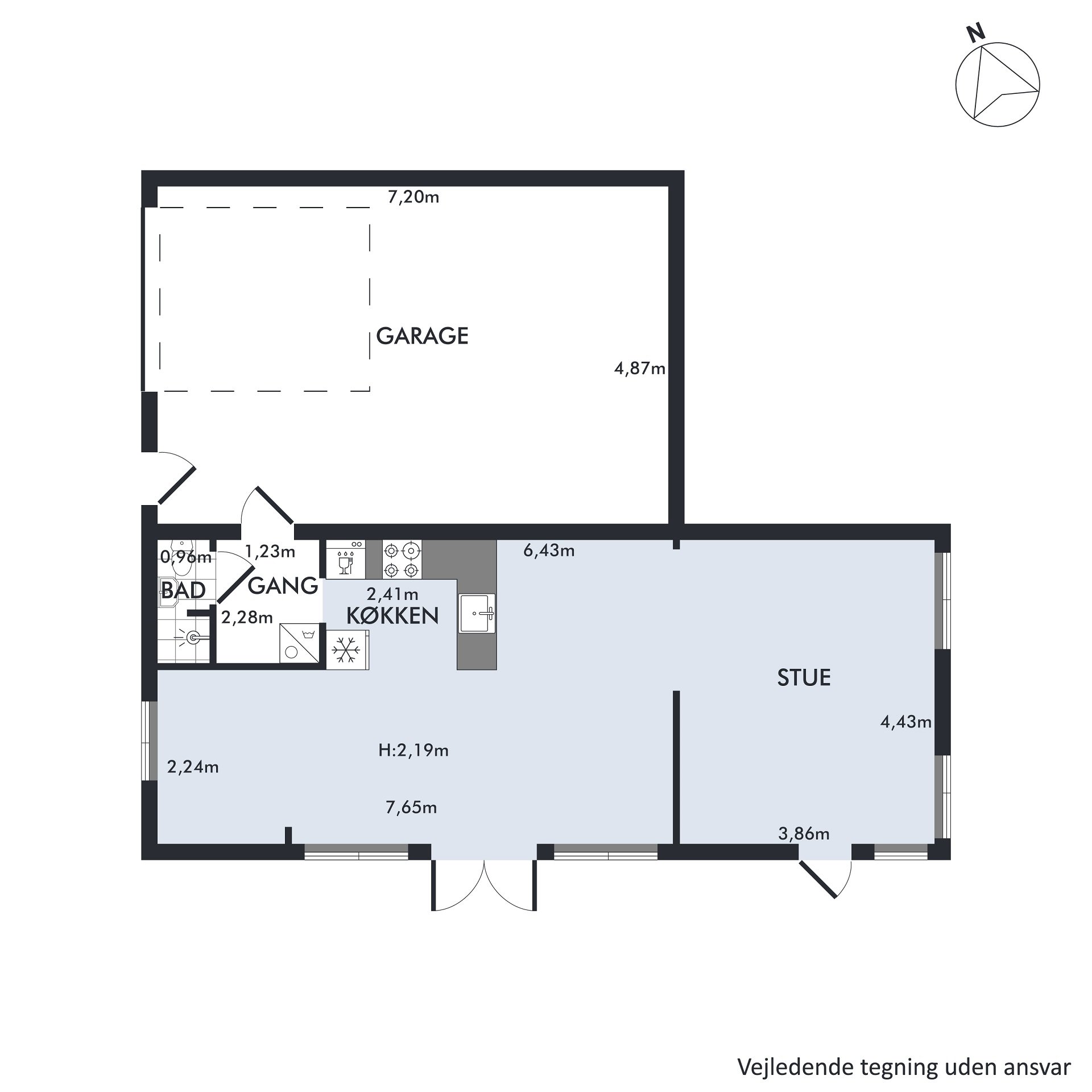 Plantegninger billede af Sogneskellet 6, 8250 Egå