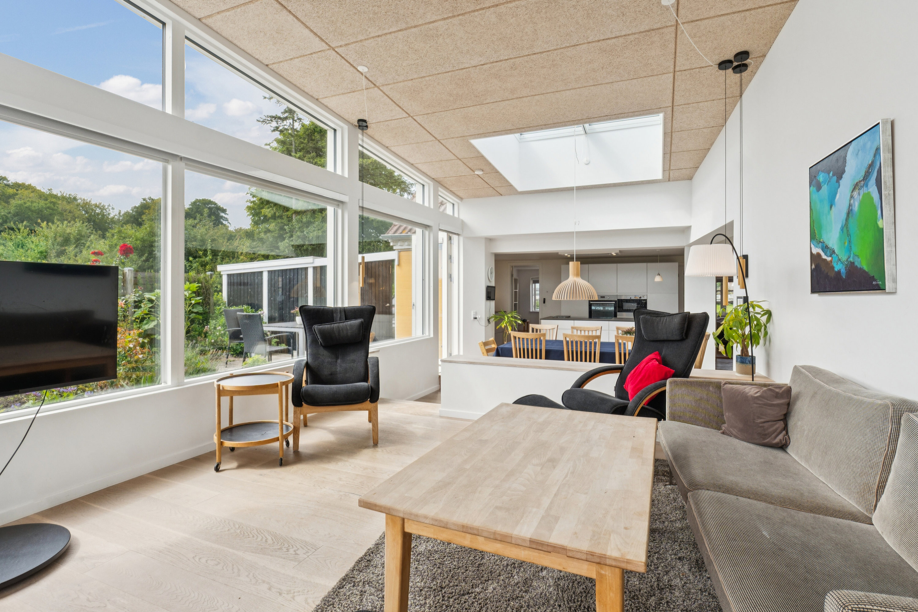 Fremhævet stue billede i fuldskærmstilstand. Billede af Kystvej 27, Lundeborg, 5874 Hesselager