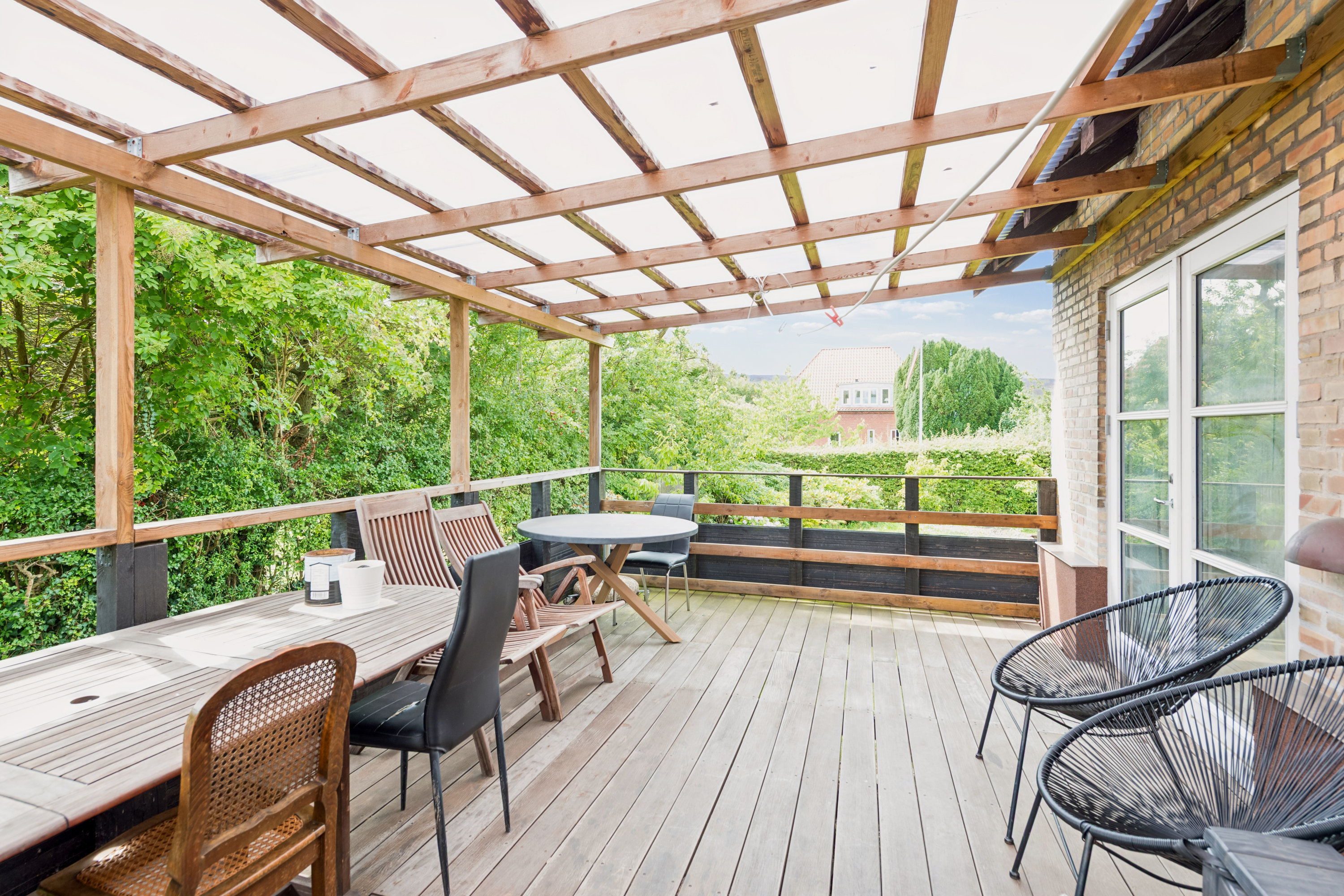 Fremhævet terrasse billede i fuldskærmstilstand. Billede af Husumvej 29, 2700 Brønshøj