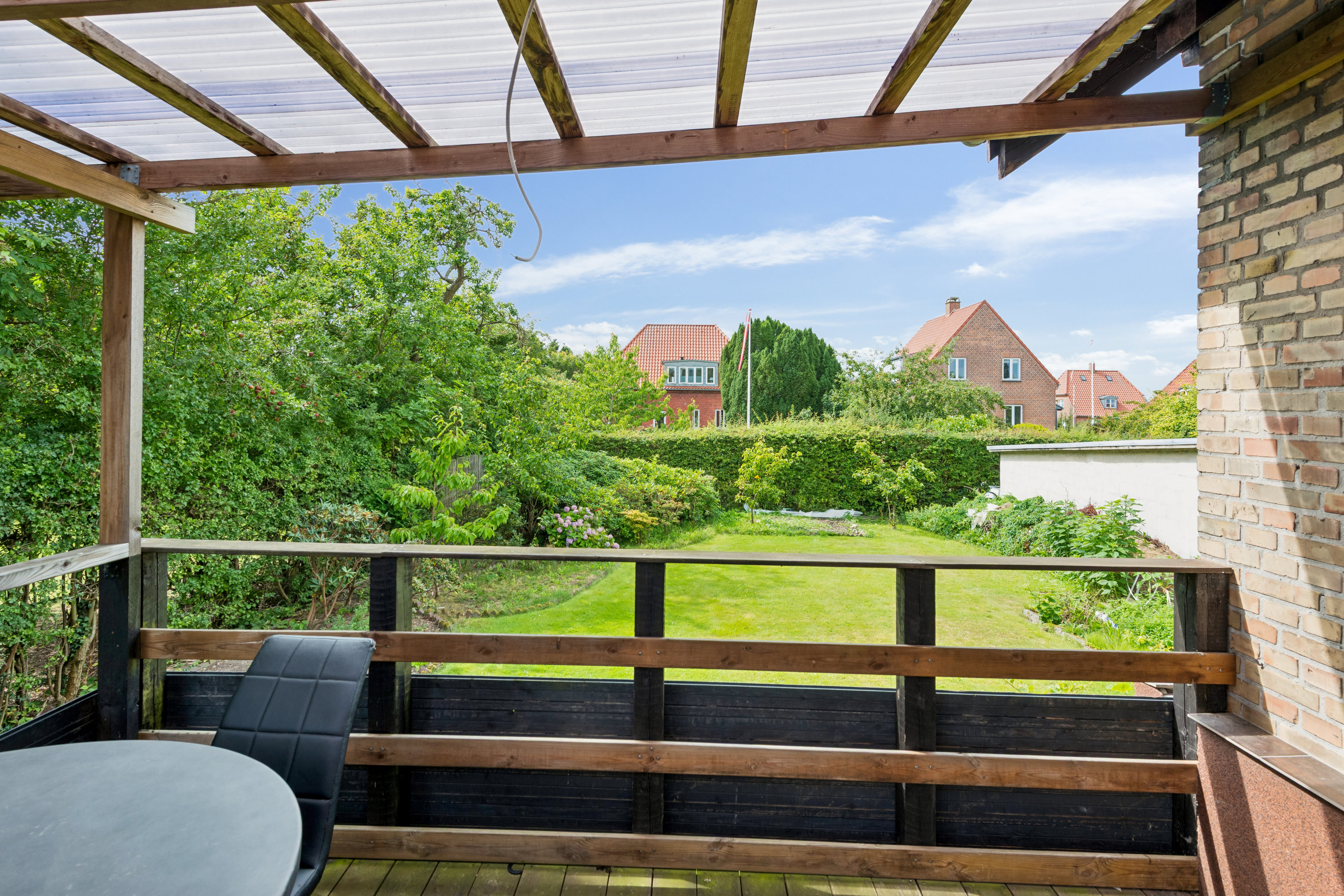 Fremhævet terrasse billede i fuldskærmstilstand. Billede af Husumvej 29, 2700 Brønshøj