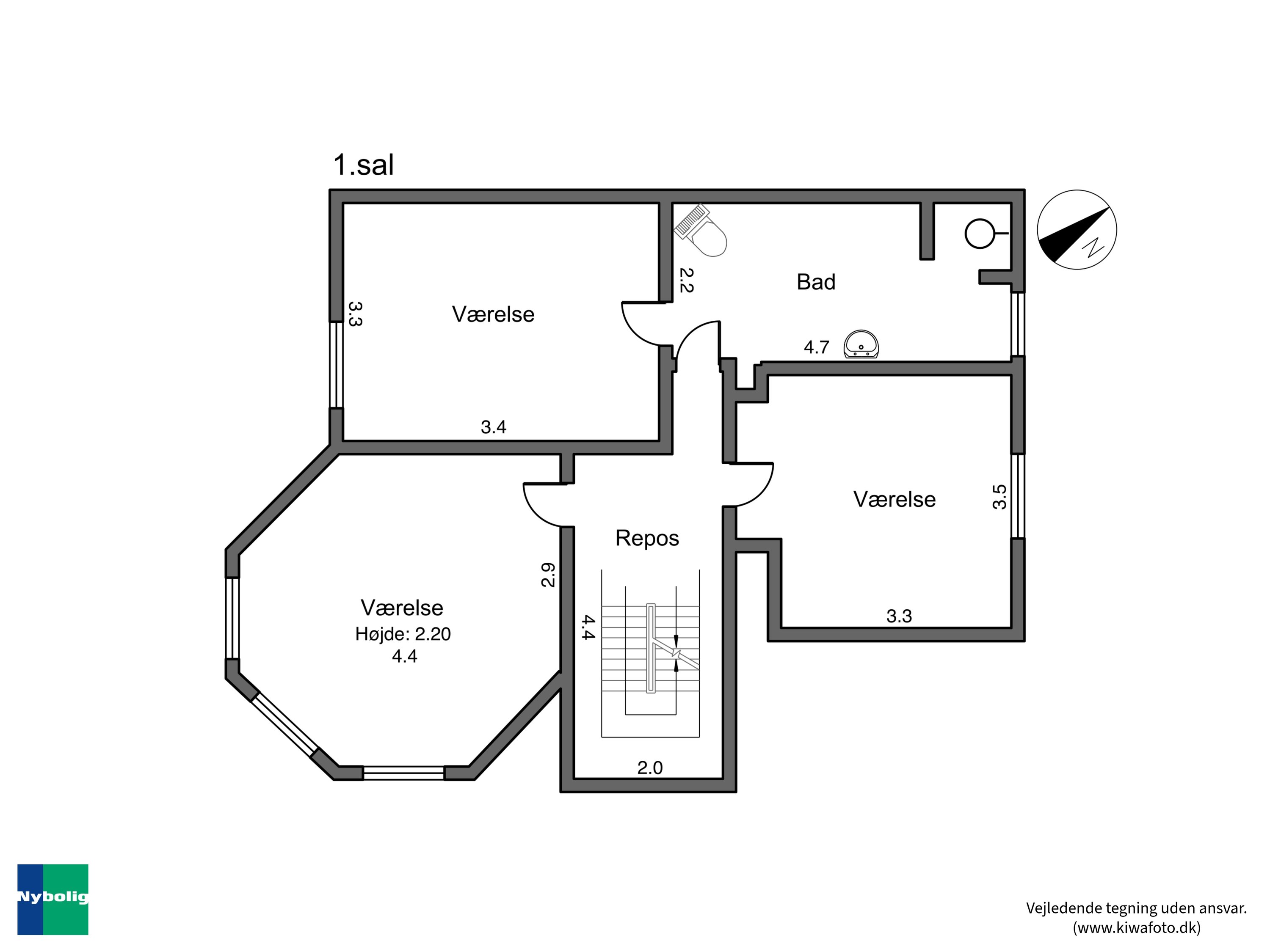 Plantegninger billede af Refshalevej 36, 4930 Maribo