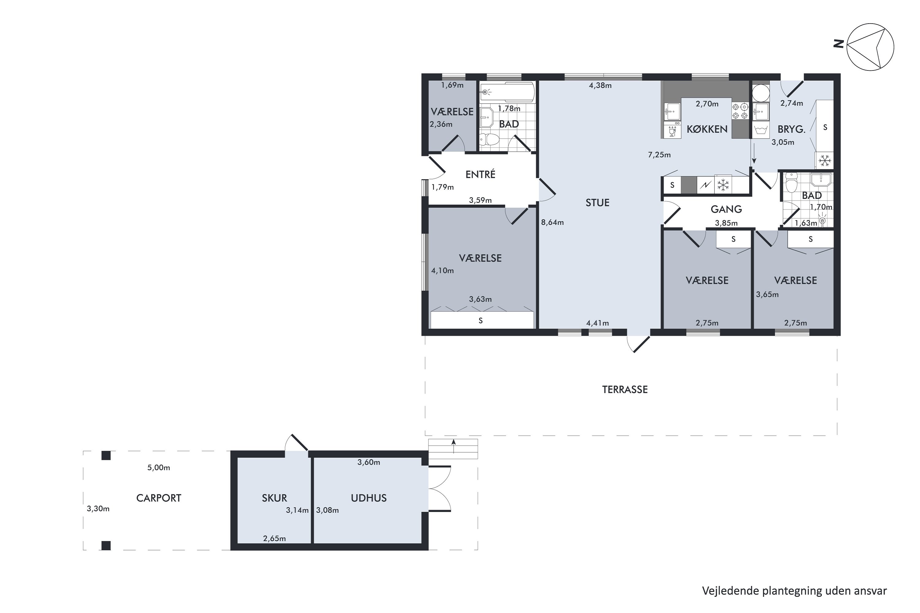 Plantegninger billede af Kippingevej 10, 2730 Herlev