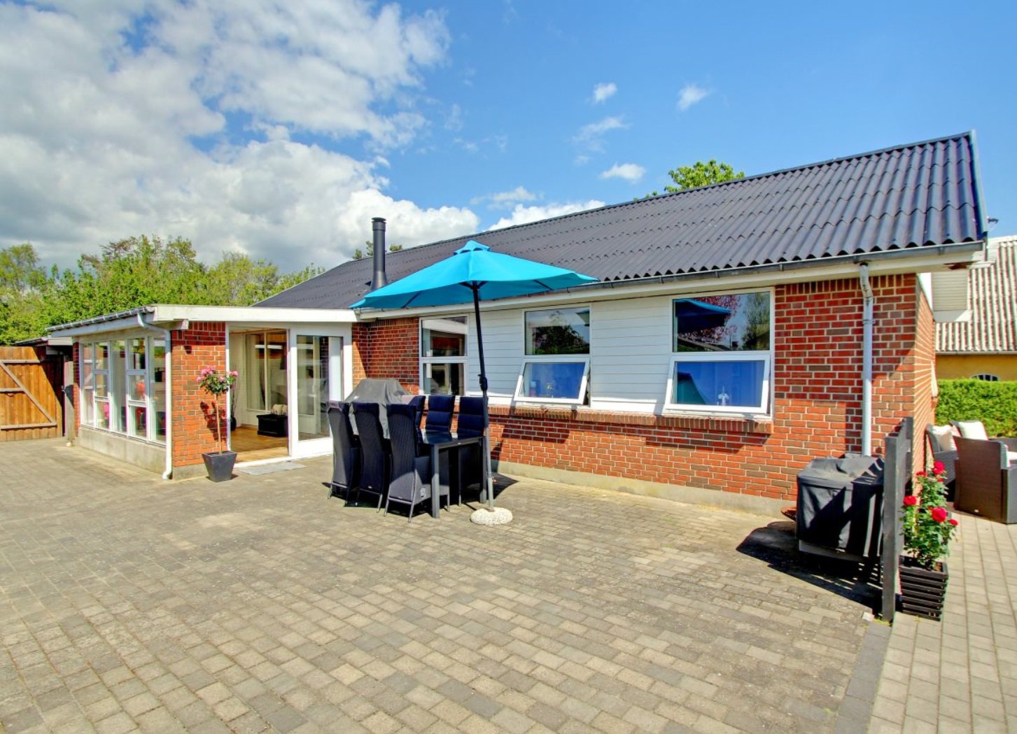 Miniaturebillede 1: facade. Billede af Horsens Kirkevej 23B, Langholt, 9310 Vodskov