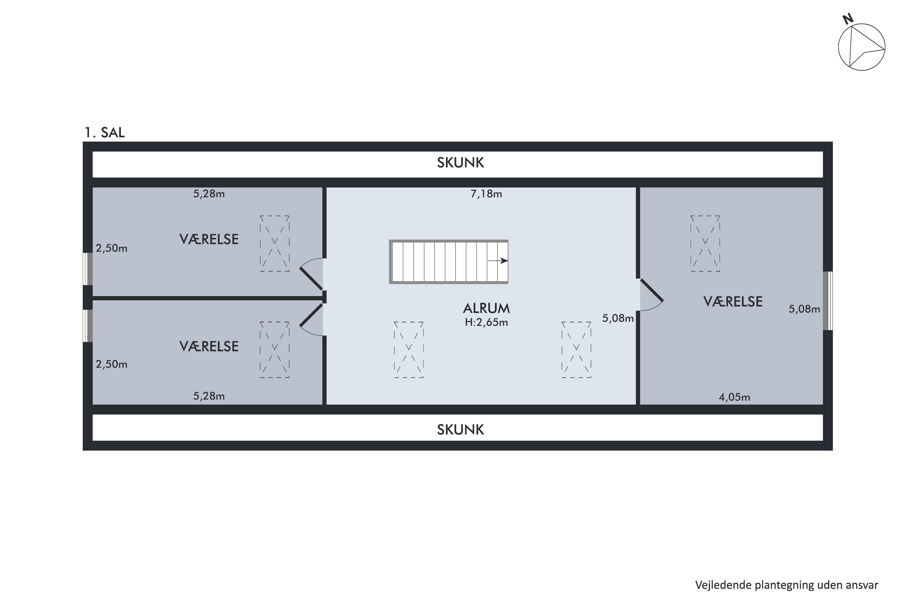 Plantegninger billede af Sandballevej 92, Grundfør, 8382 Hinnerup