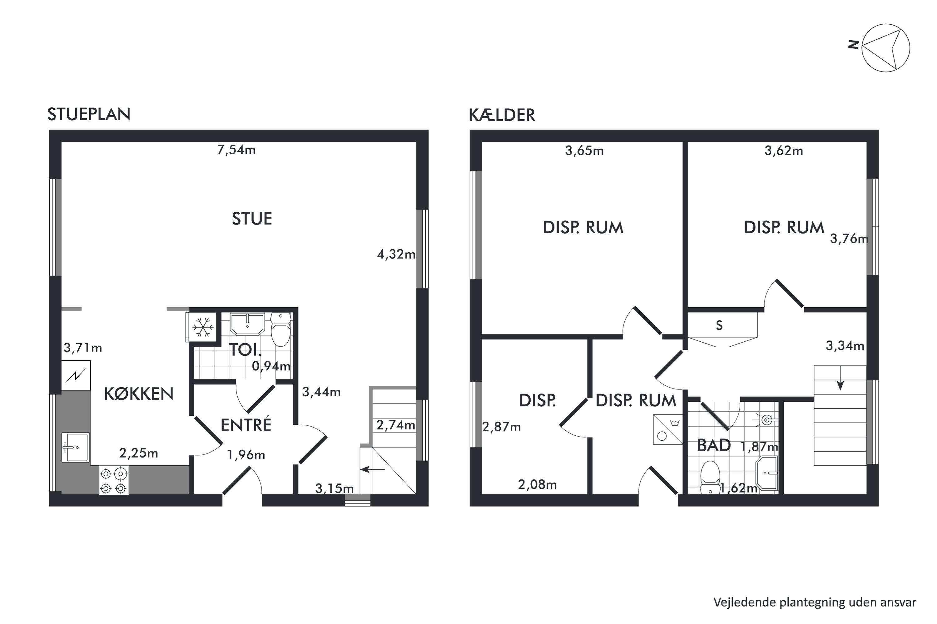 Plantegninger billede af Aldershøjvej 28, 9800 Hjørring