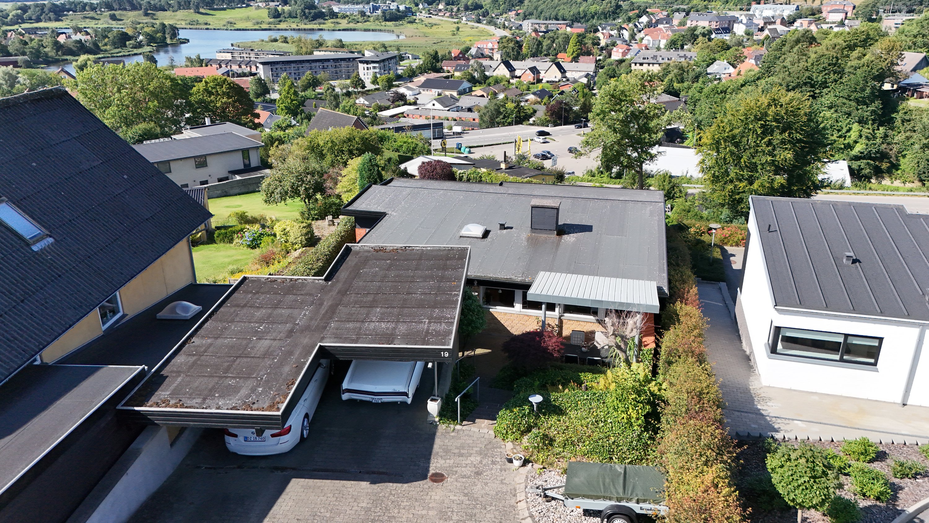 Fremhævet luftfoto billede i fuldskærmstilstand. Billede af Udsigten 19, Hobro By, 9500 Hobro