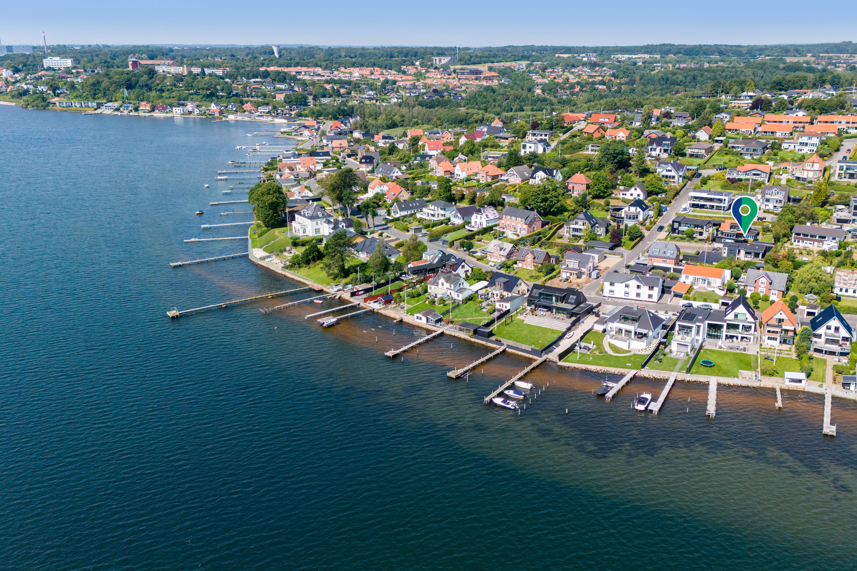 Miniaturebillede 1: luftfoto. Billede af Strandhøj 4, Strandhuse, 6000 Kolding