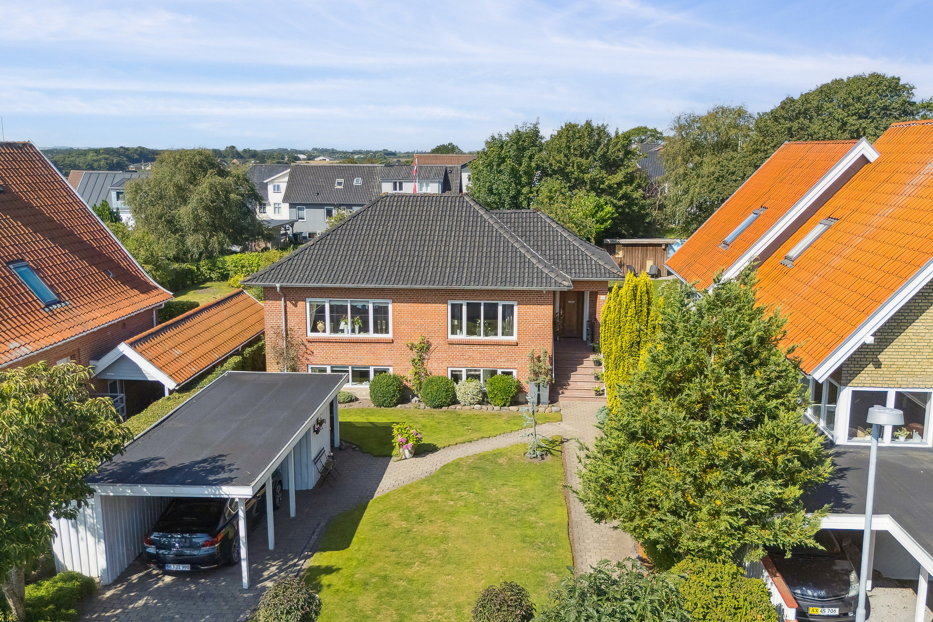 Fremhævet set fra haven billede i fuldskærmstilstand. Billede af Jyllands Alle 20, 7700 Thisted