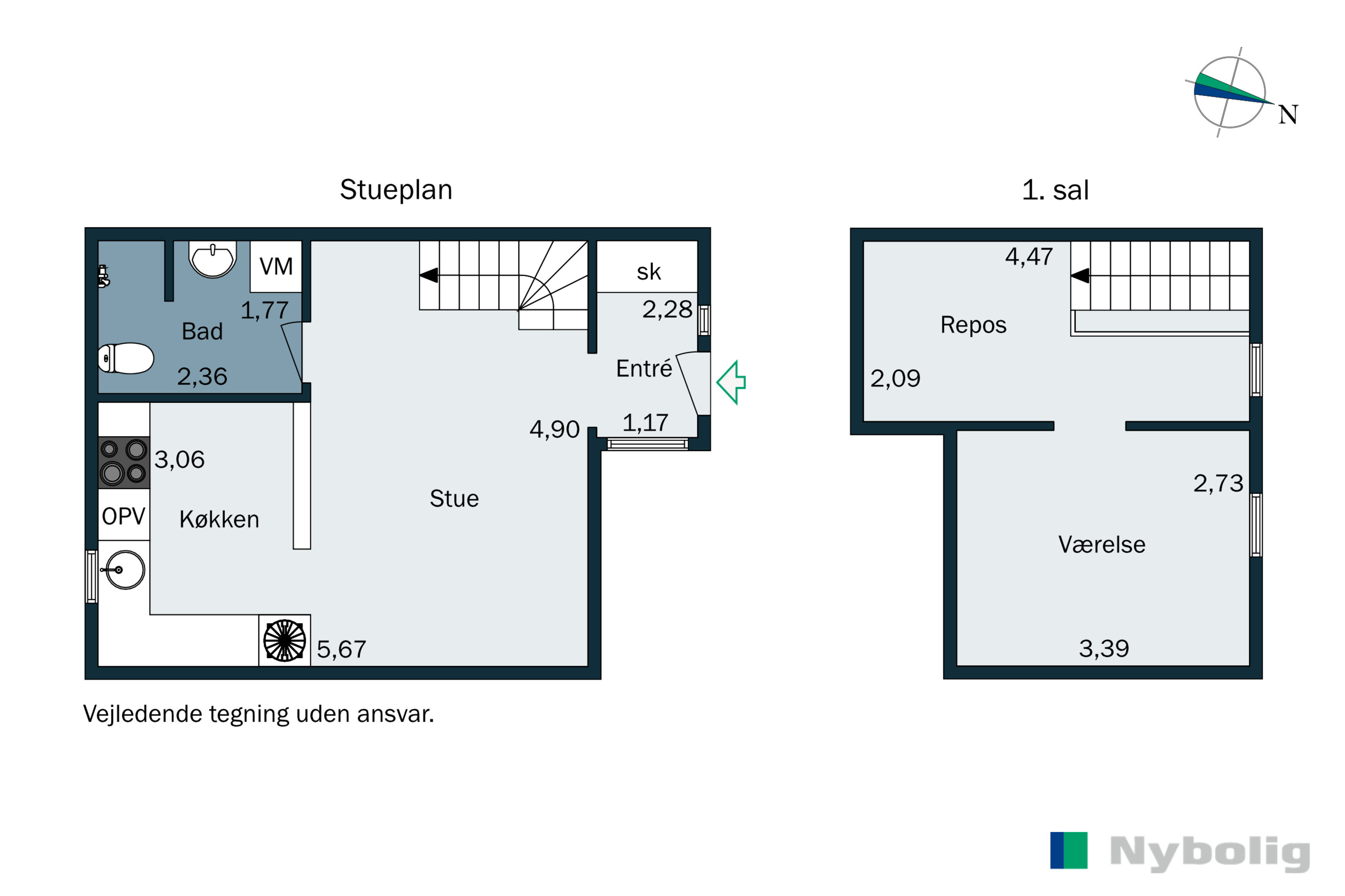 Plantegninger billede af Vestergade 19F, 6800 Varde