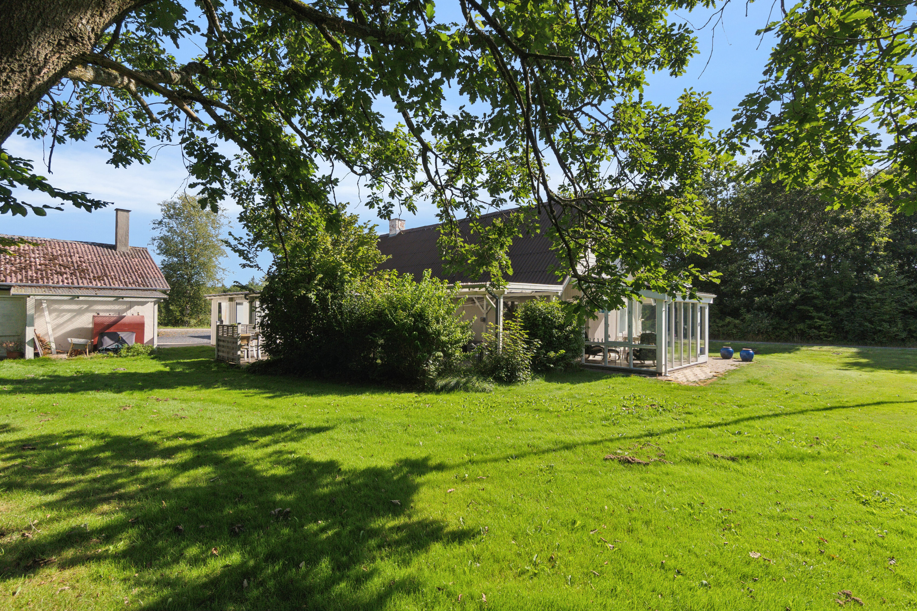 Fremhævet set fra haven billede i fuldskærmstilstand. Billede af Vorringvej 6, Tved, 7700 Thisted