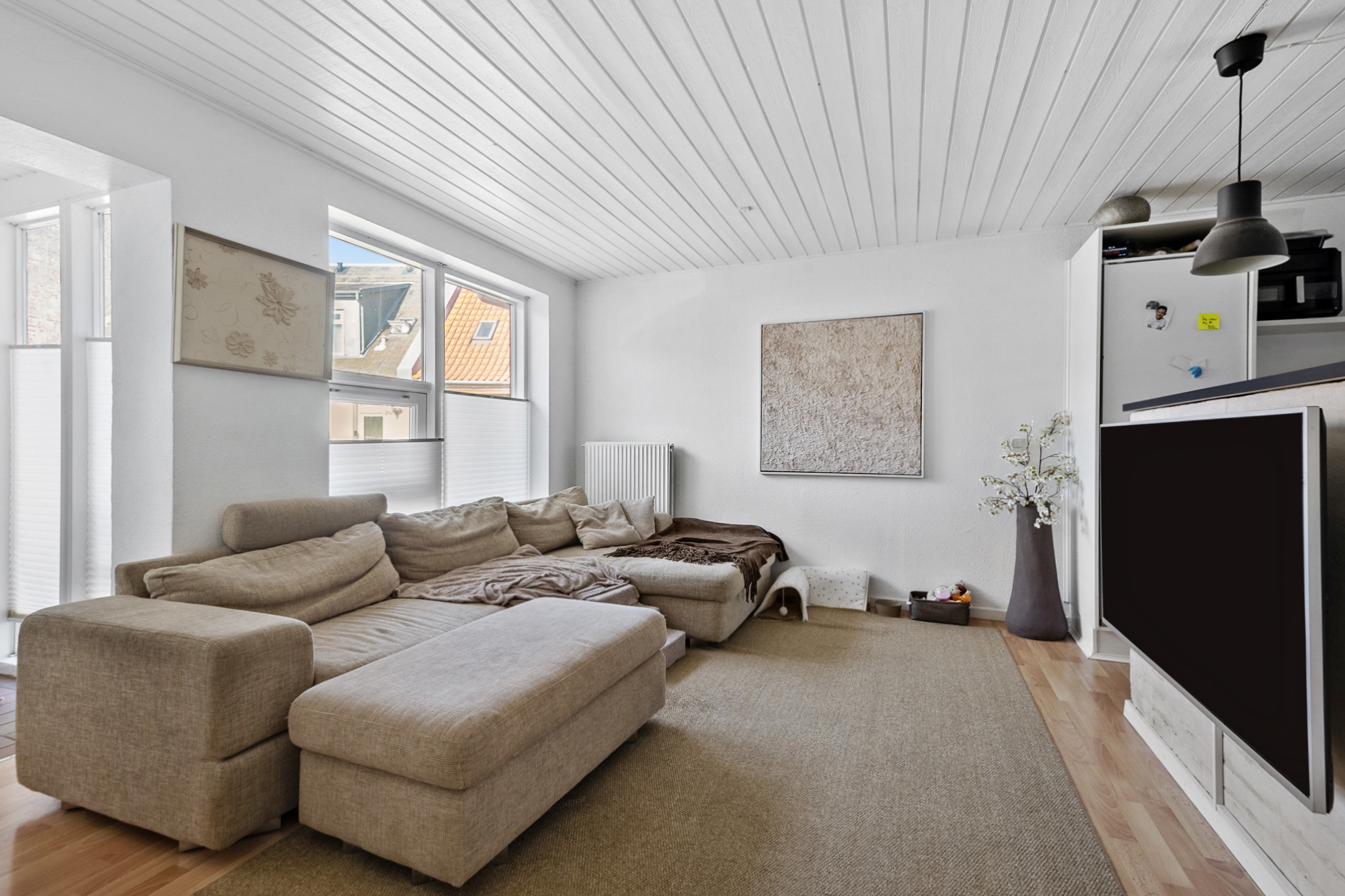 Fremhævet stue billede i fuldskærmstilstand. Billede af Vestergade 19F, 6800 Varde