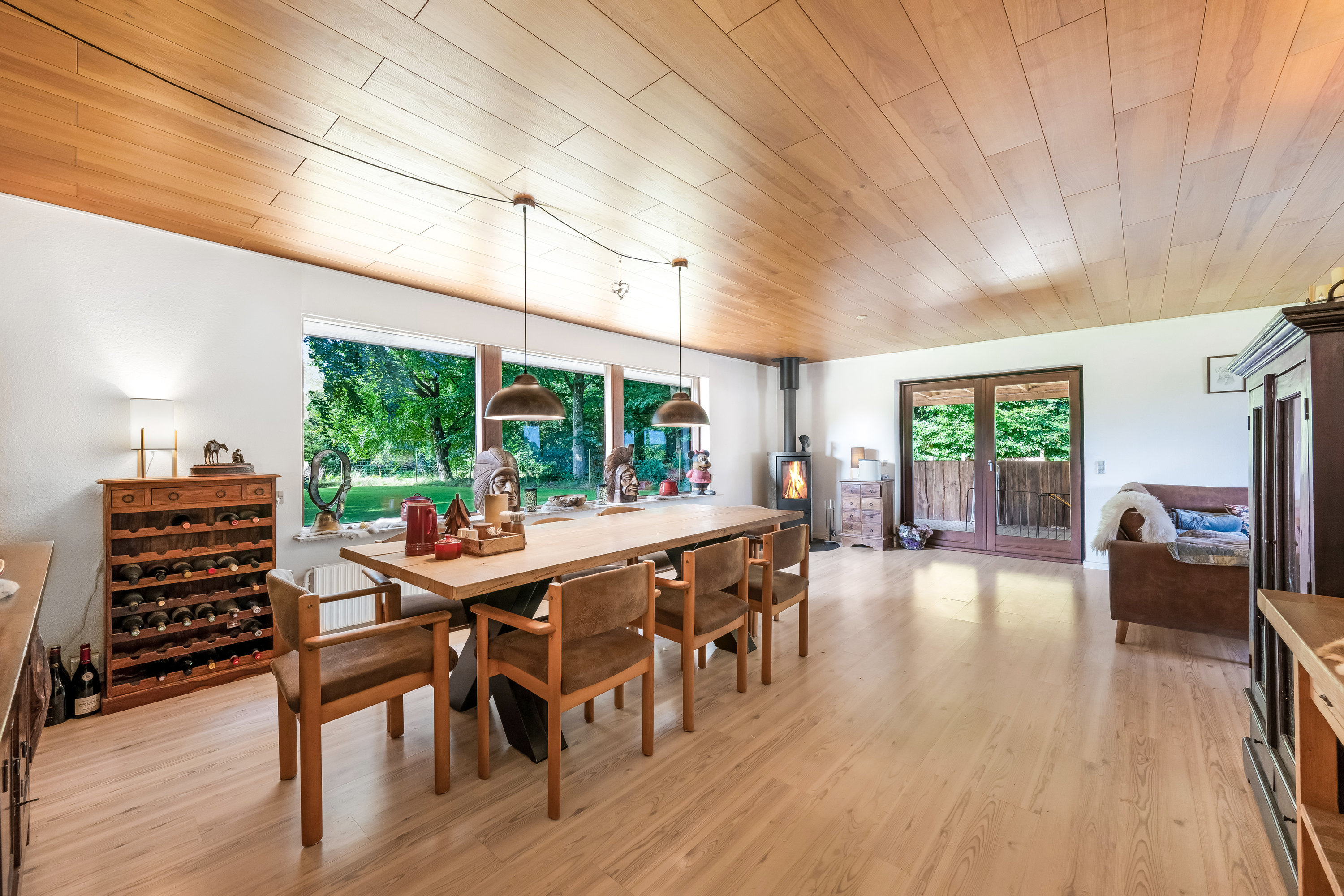 Fremhævet stue billede i fuldskærmstilstand. Billede af Lillebyvej 6, Brejning, 6920 Videbæk