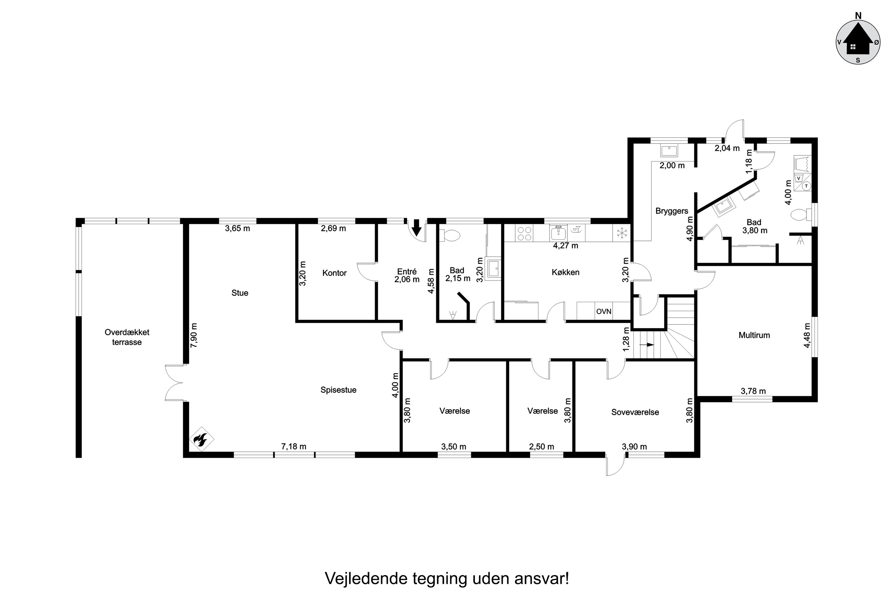 Plantegninger billede af Lillebyvej 6, Brejning, 6920 Videbæk