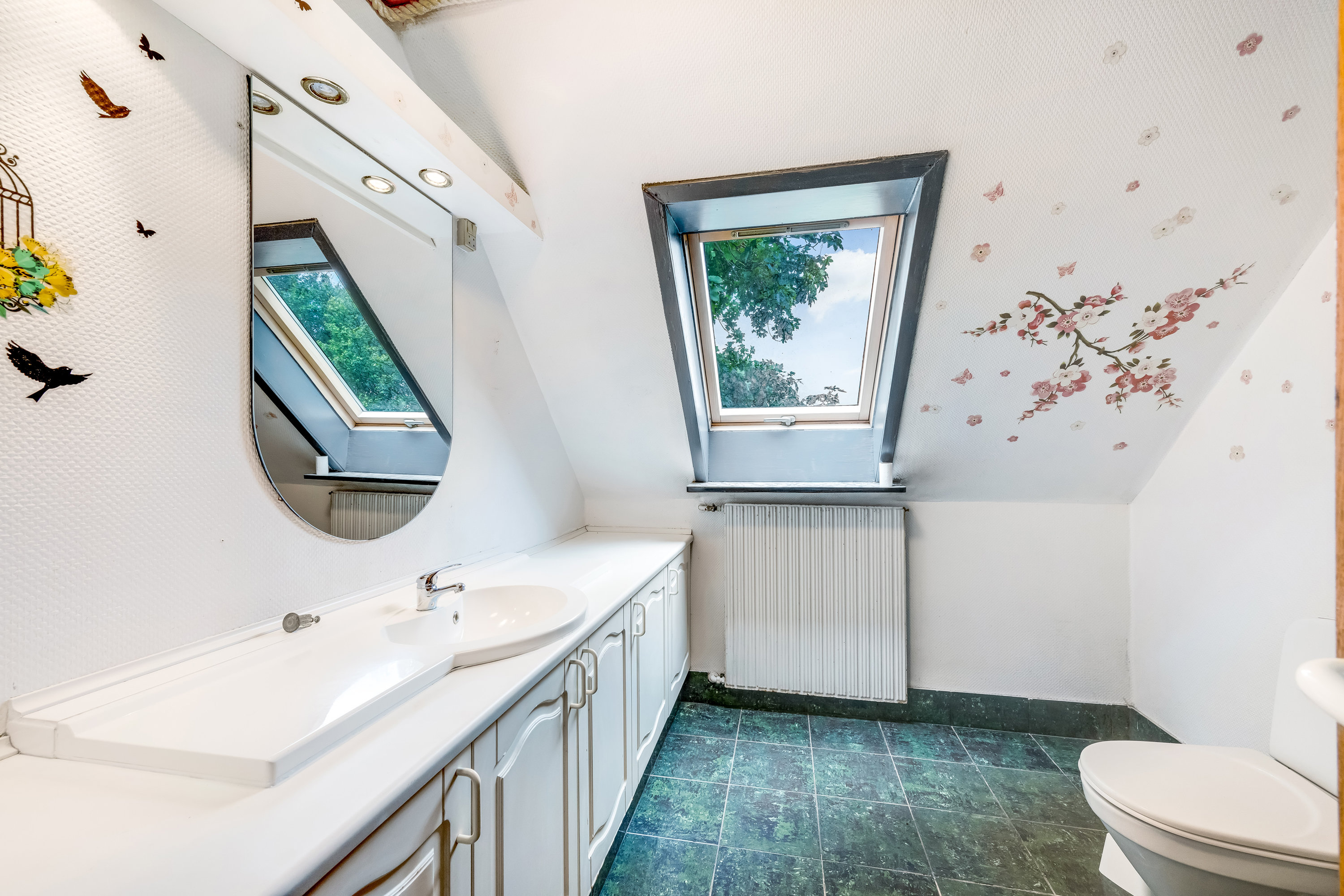 Fremhævet badeværelse billede i fuldskærmstilstand. Billede af Sæddingvej 1, Hanning, 6900 Skjern