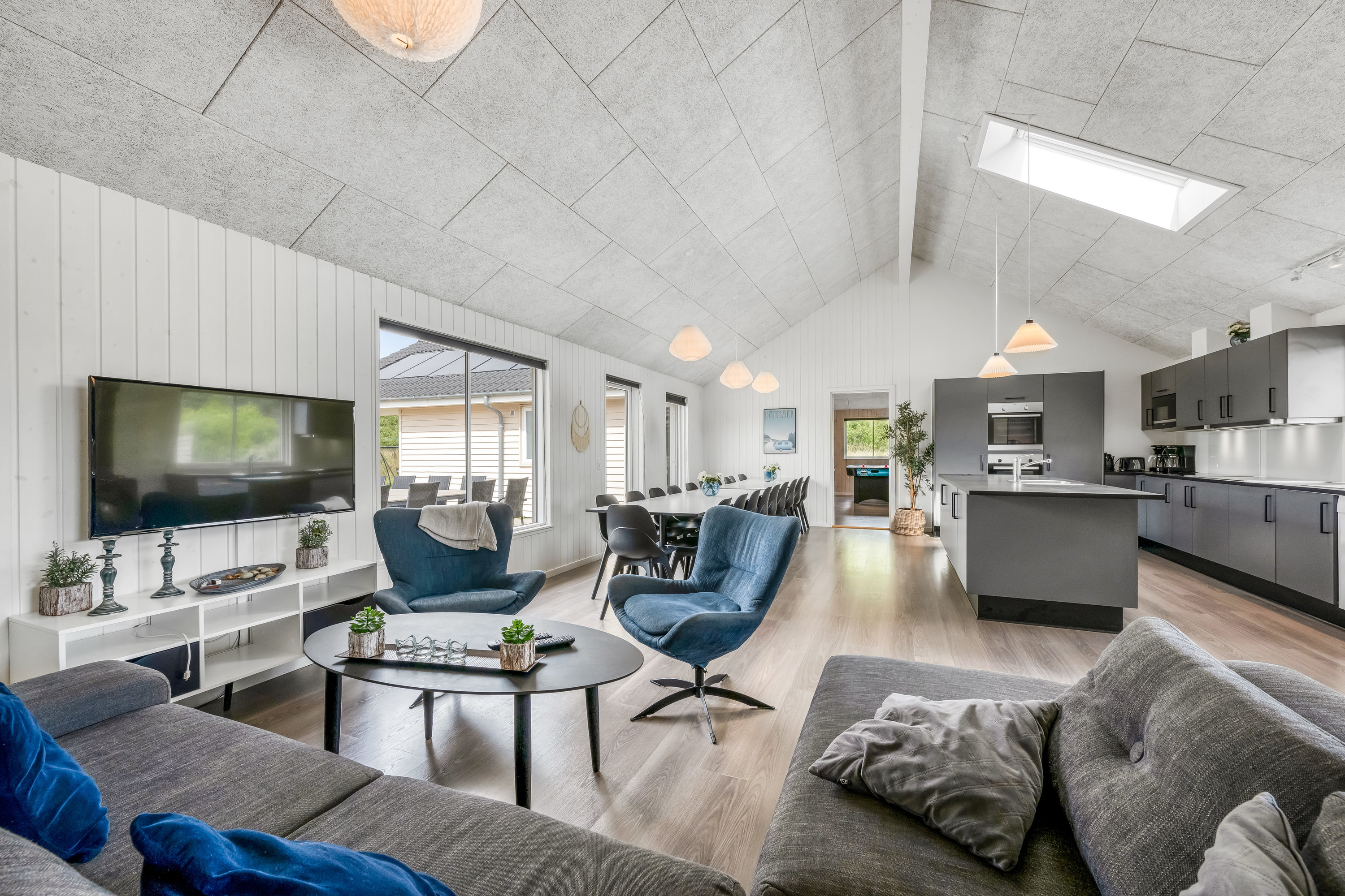 Fremhævet stue billede i fuldskærmstilstand. Billede af Solvang 13, Lønne, 6830 Nørre Nebel