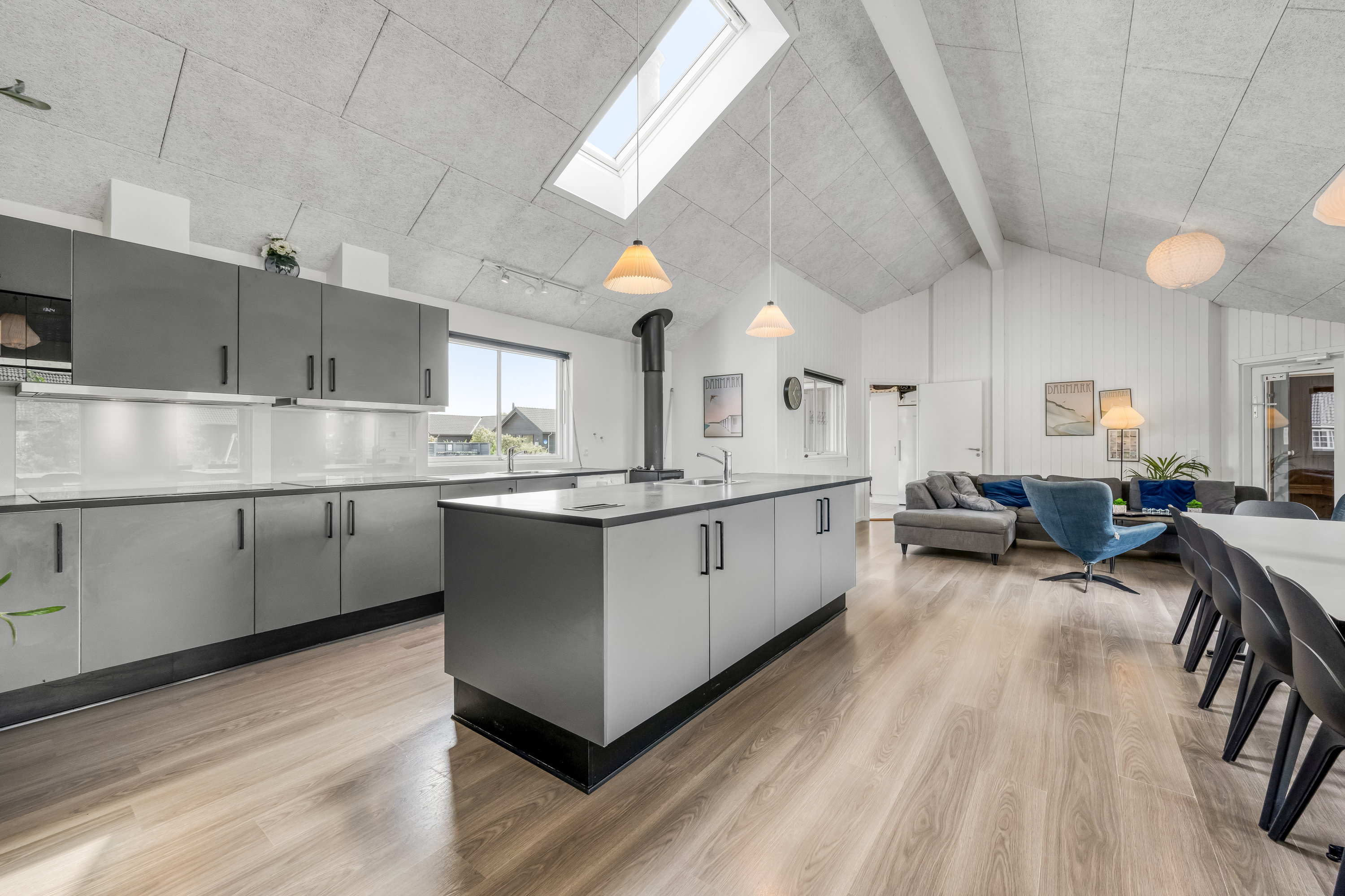 Fremhævet køkken billede i fuldskærmstilstand. Billede af Solvang 13, Lønne, 6830 Nørre Nebel