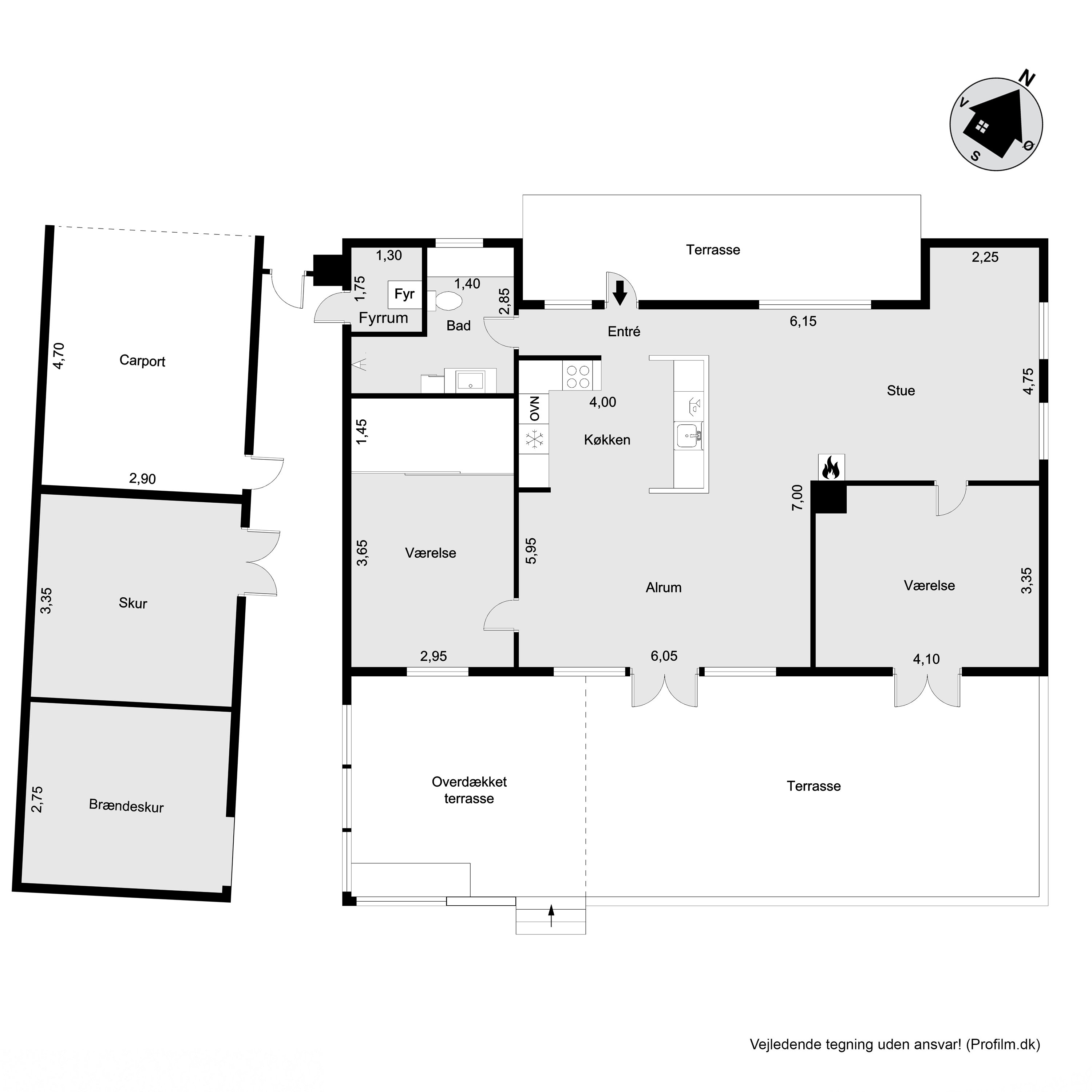 Plantegninger billede af Grandalen 9, Rågeleje, 3210 Vejby