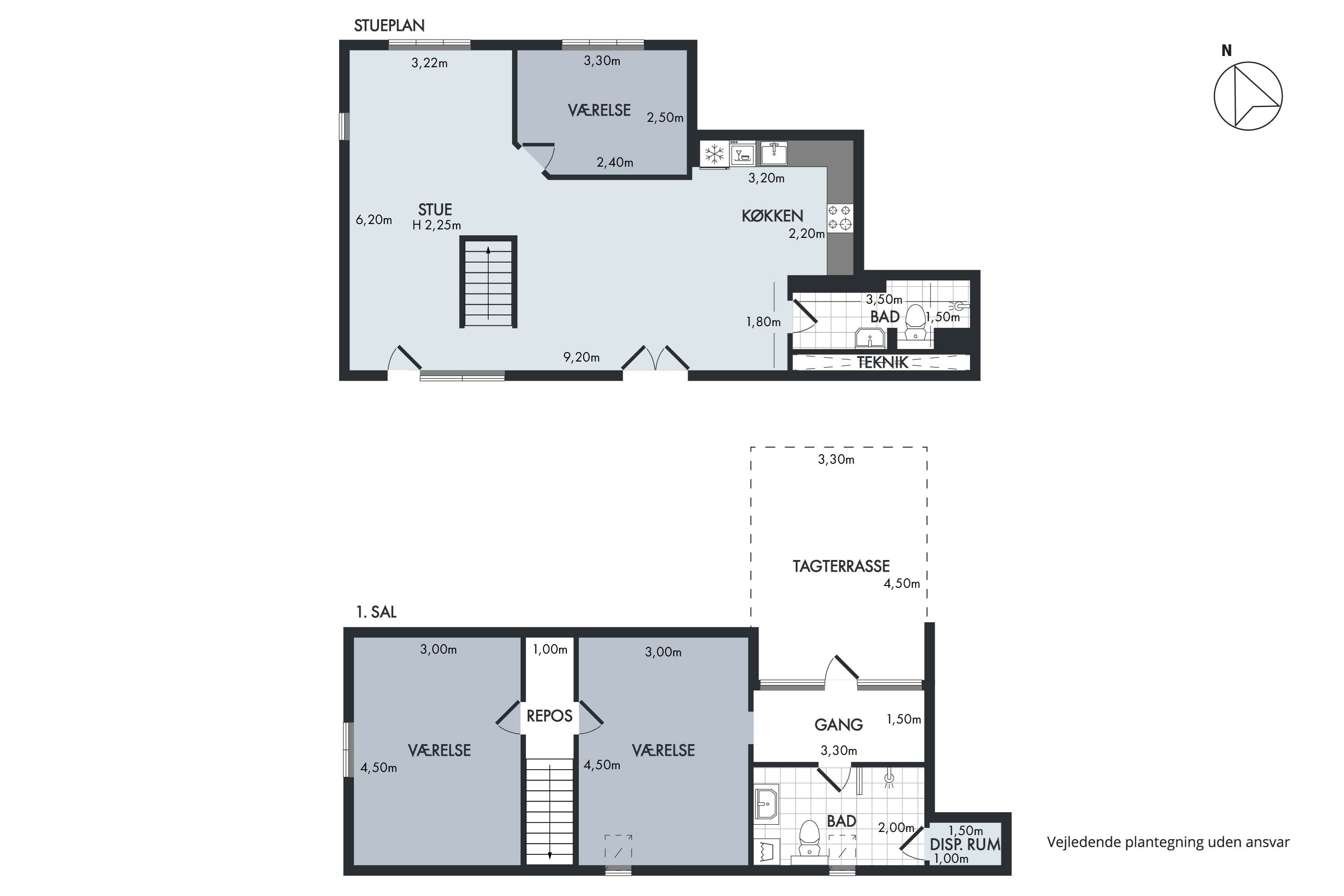 Plantegninger billede af Landsbygaden 30B, Sengeløse, 2630 Taastrup