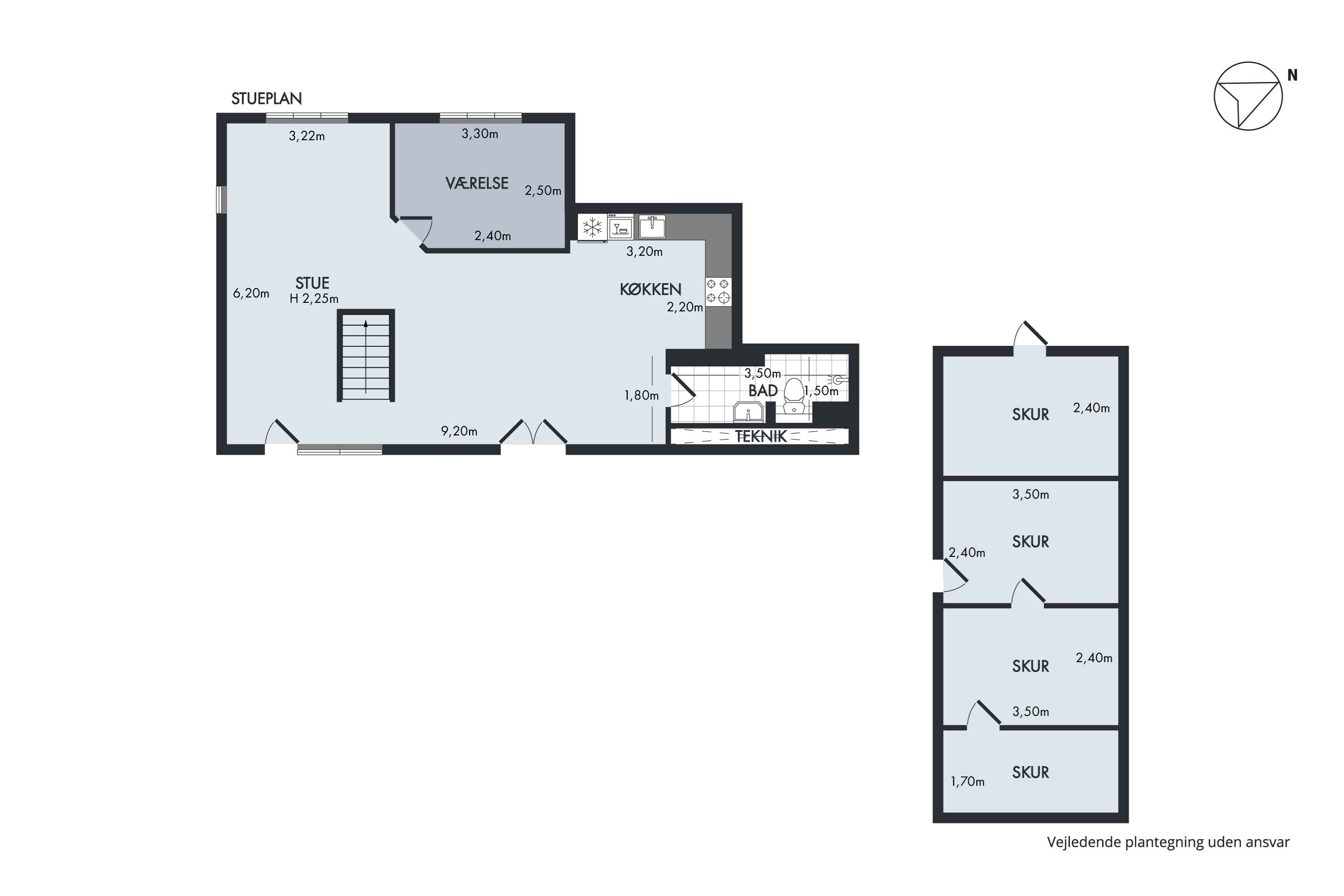 Plantegninger billede af Landsbygaden 30B, Sengeløse, 2630 Taastrup