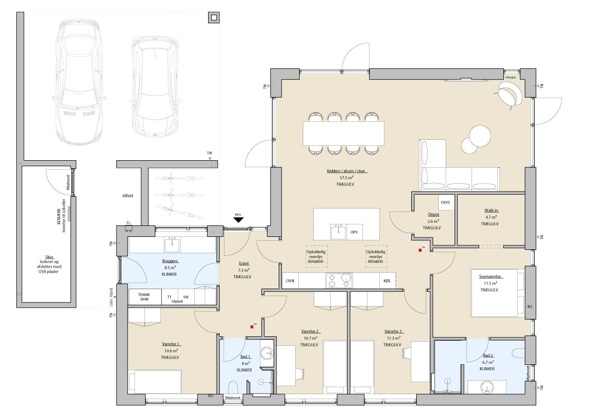 Plantegninger billede af Dåhjorten 10, Halgårde, 7500 Holstebro