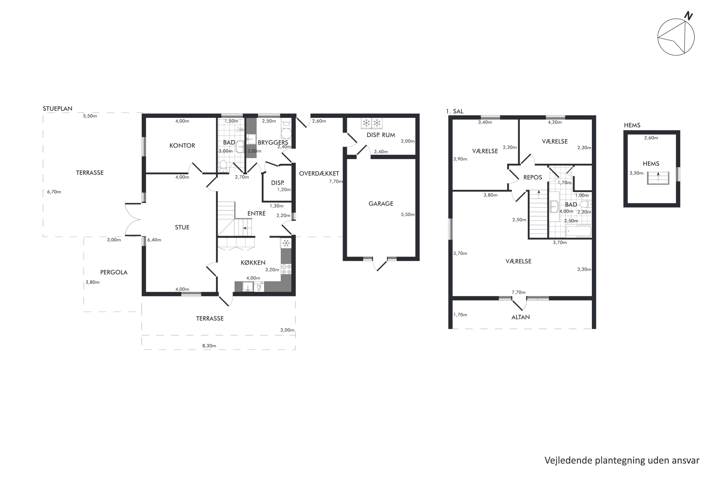 Plantegninger billede af Nørgaardsvej 7, Sejlflod, 9280 Storvorde