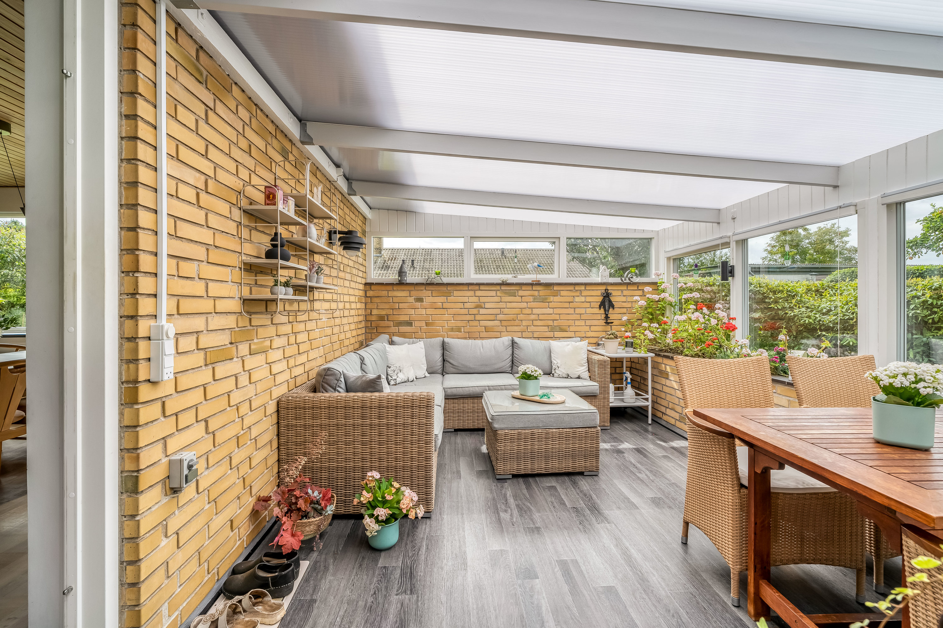 Fremhævet overdækket terrasse billede i fuldskærmstilstand. Billede af Travegårdsvej 14, Meløse, 3320 Skævinge