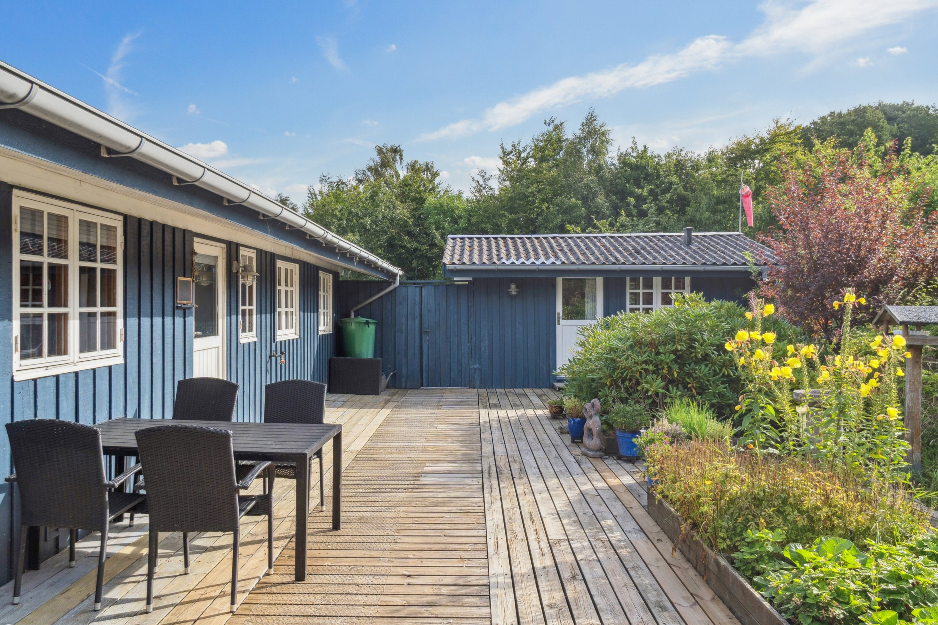 Fremhævet terrasse billede i fuldskærmstilstand. Billede af Kildehøj 17, Veddinge Bk, 4540 Fårevejle