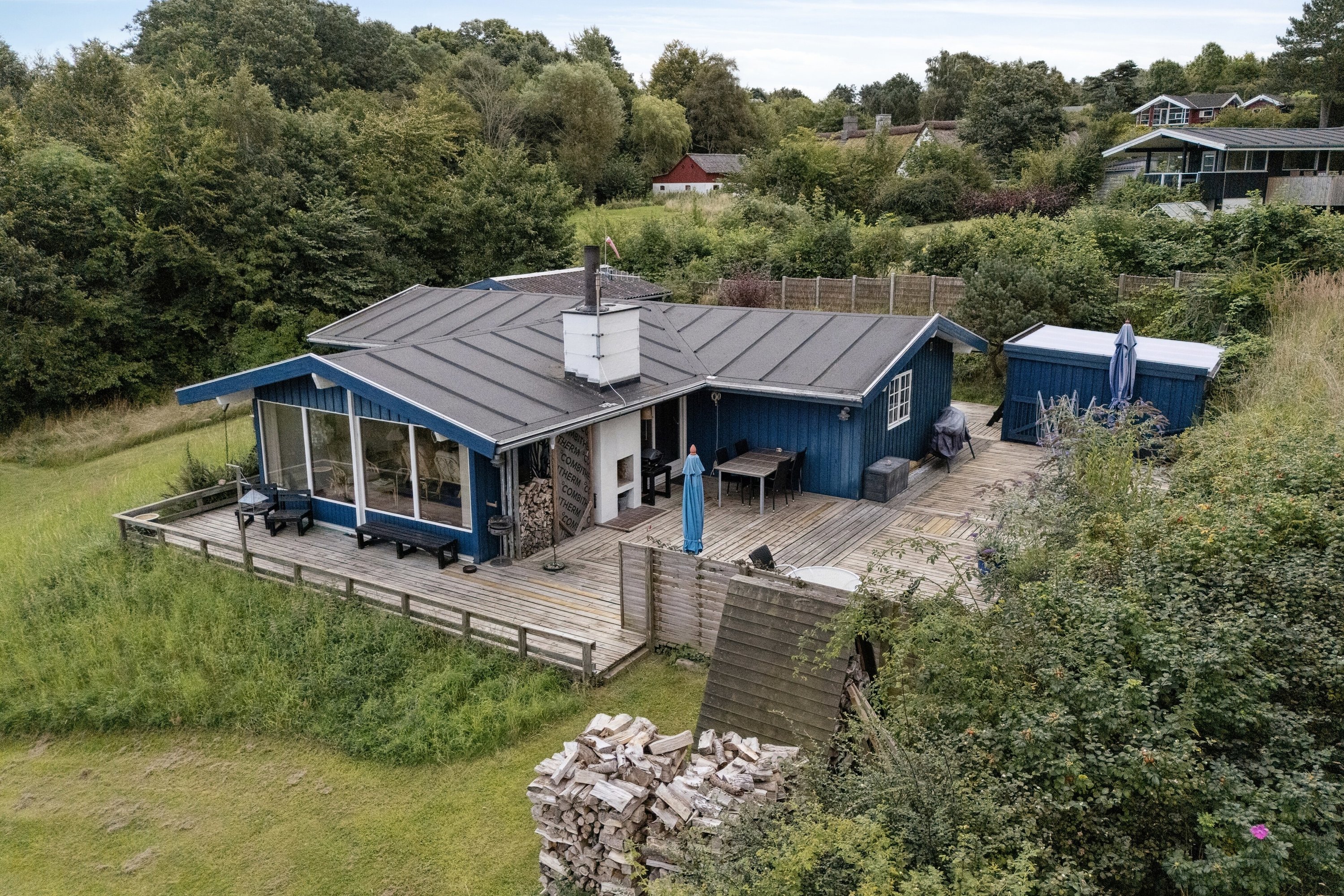 Miniaturebillede 1: set fra haven. Billede af Kildehøj 17, Veddinge Bk, 4540 Fårevejle