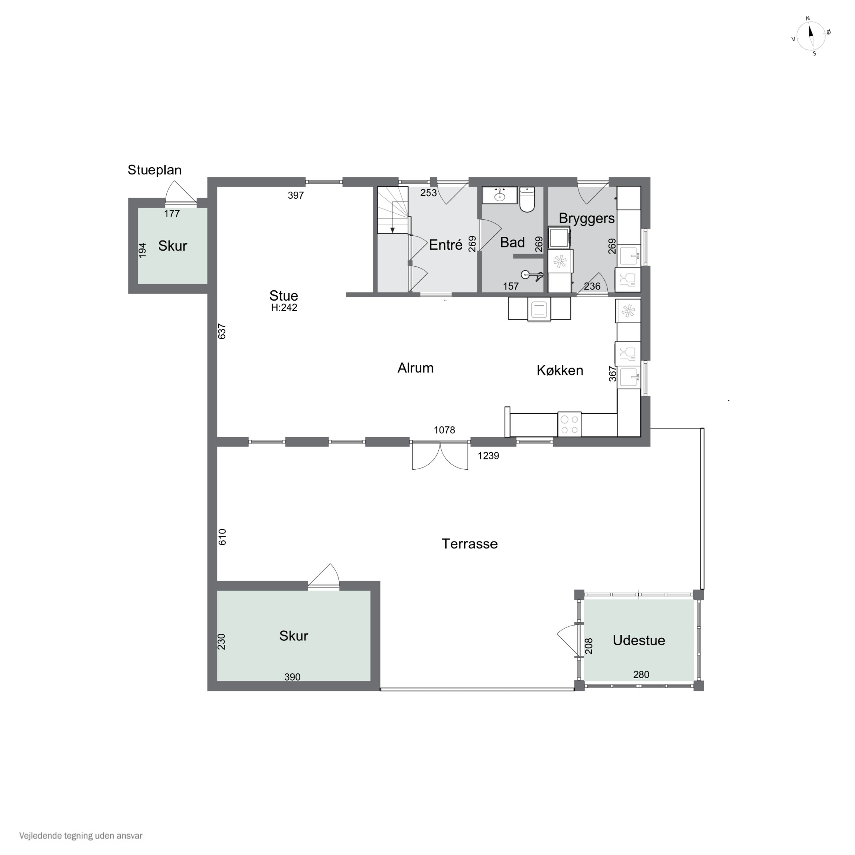 Plantegninger billede af Krybdalvej 8, 8620 Kjellerup
