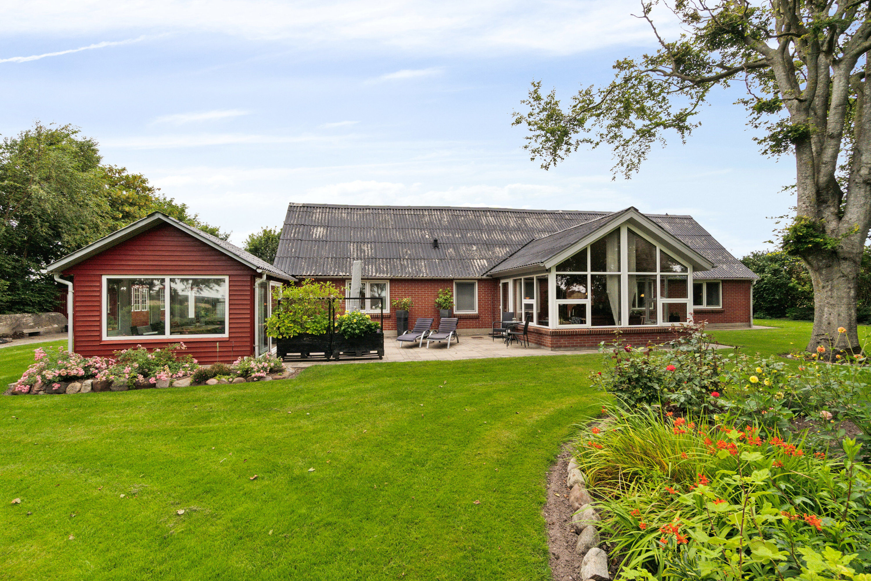 Fremhævet set fra haven billede i fuldskærmstilstand. Billede af Bromøllevej 19, Hunstrup, 7700 Thisted