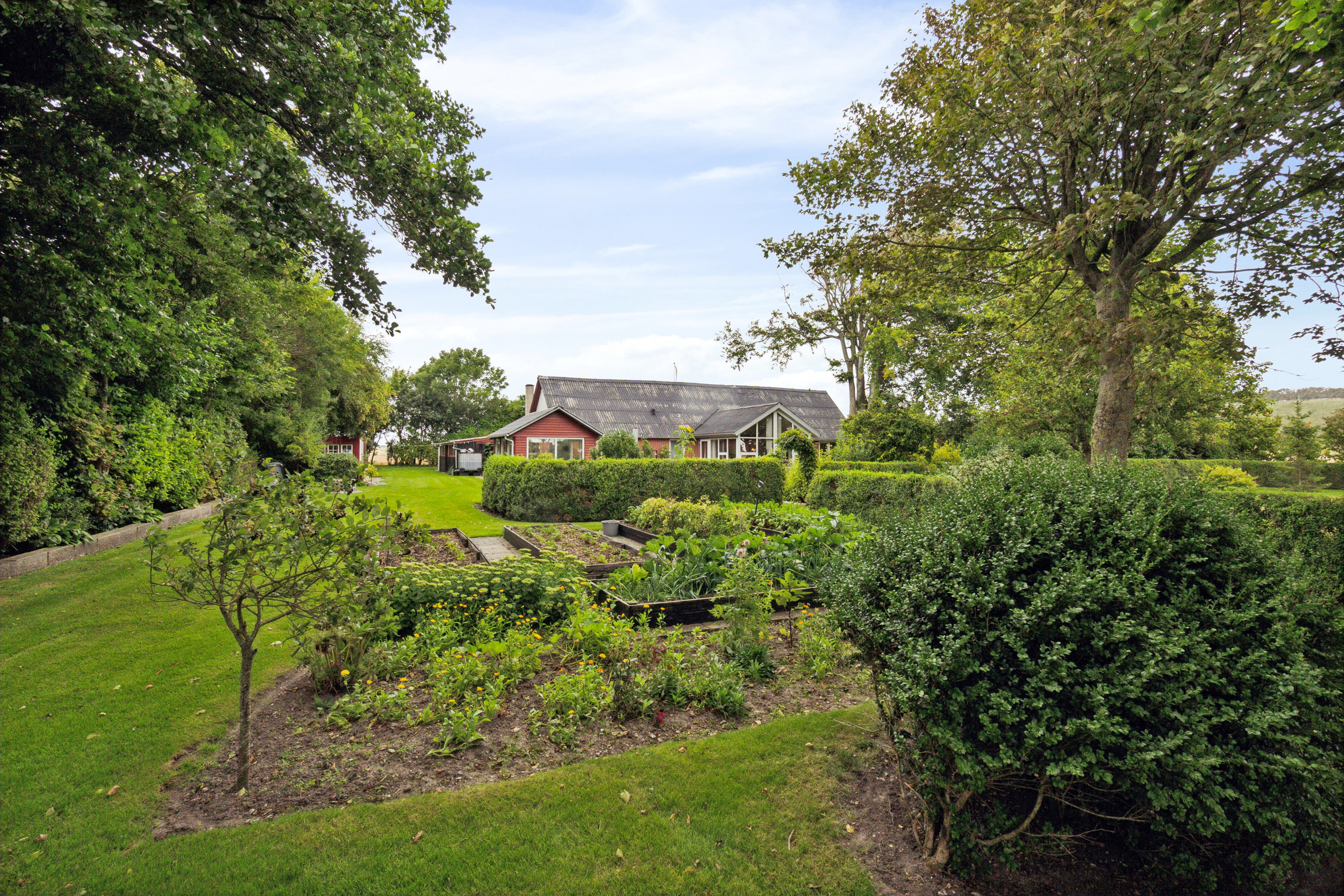 Fremhævet set fra haven billede i fuldskærmstilstand. Billede af Bromøllevej 19, Hunstrup, 7700 Thisted