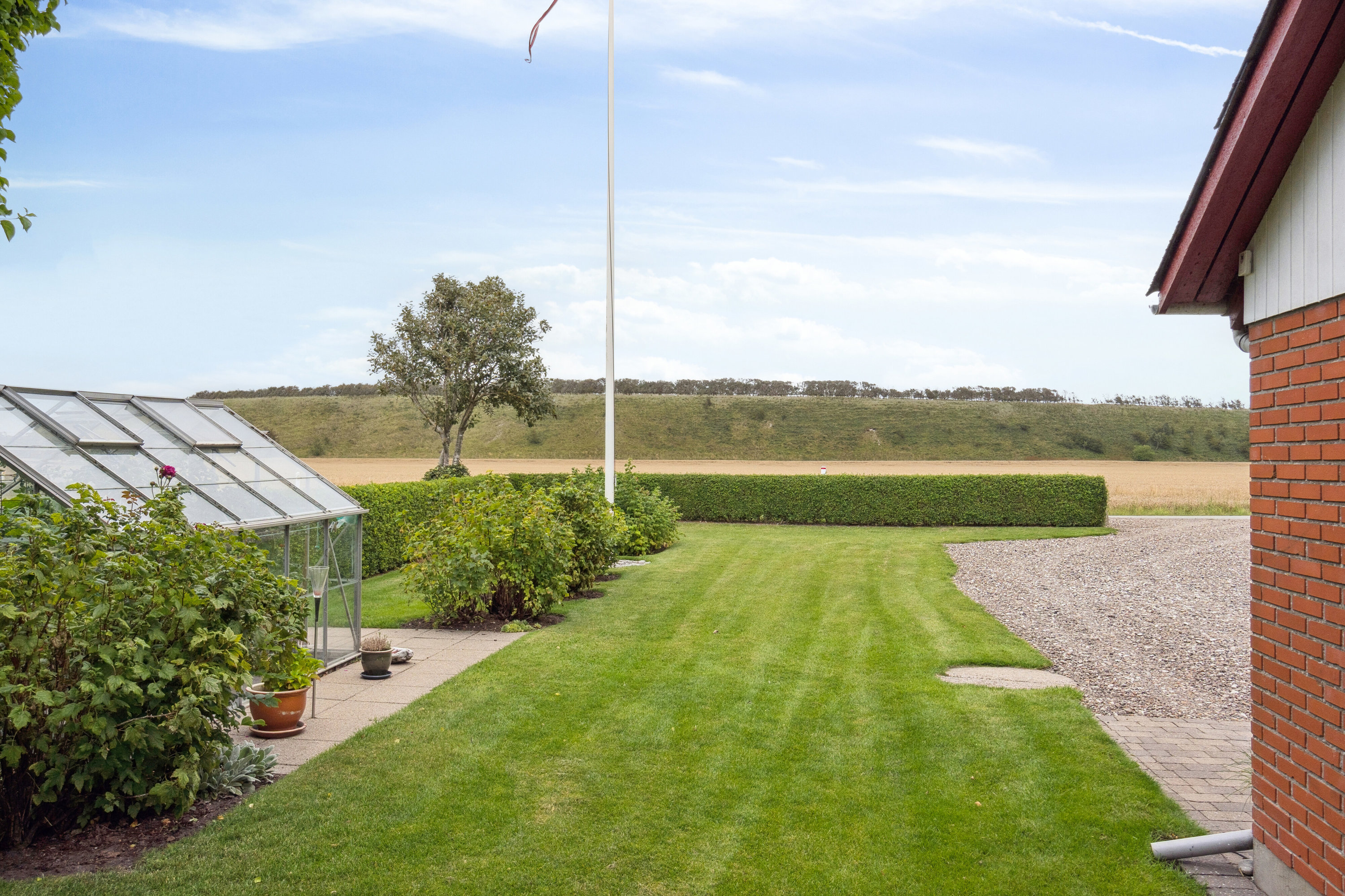 Fremhævet udendørs billede i fuldskærmstilstand. Billede af Bromøllevej 19, Hunstrup, 7700 Thisted