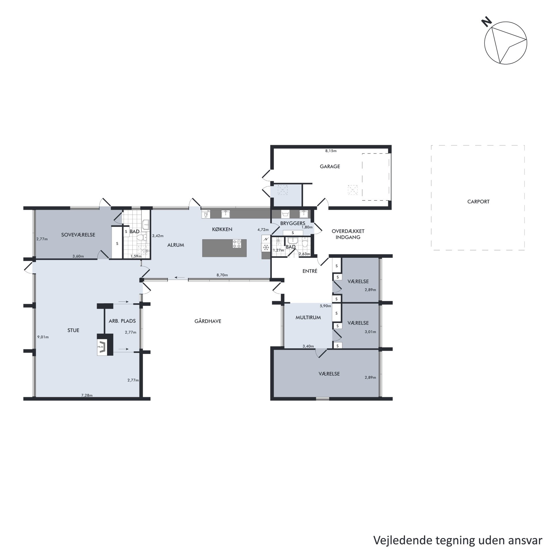 Plantegninger billede af Humlevej 19, 8240 Risskov