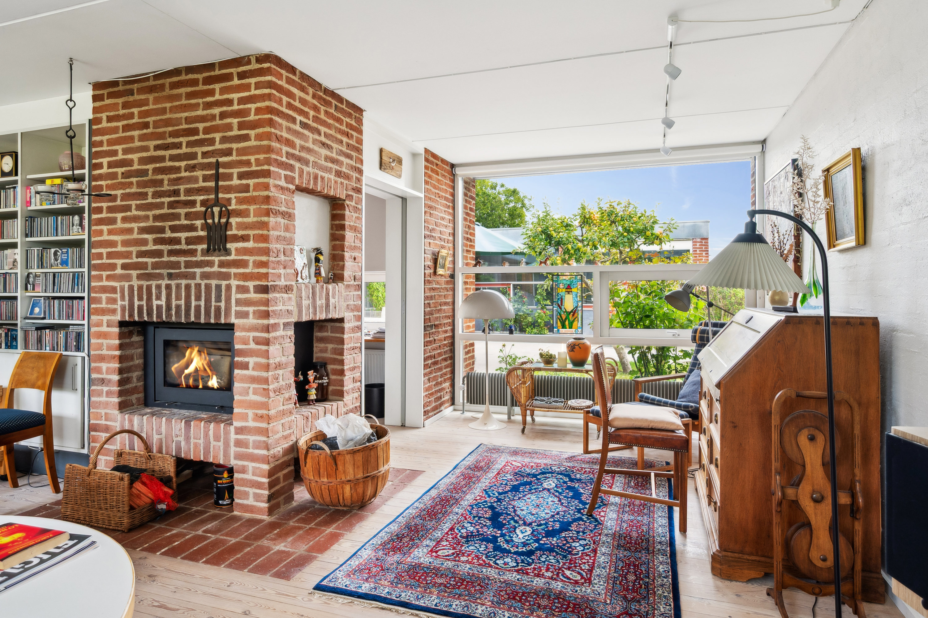 Fremhævet stue billede i fuldskærmstilstand. Billede af Humlevej 19, 8240 Risskov