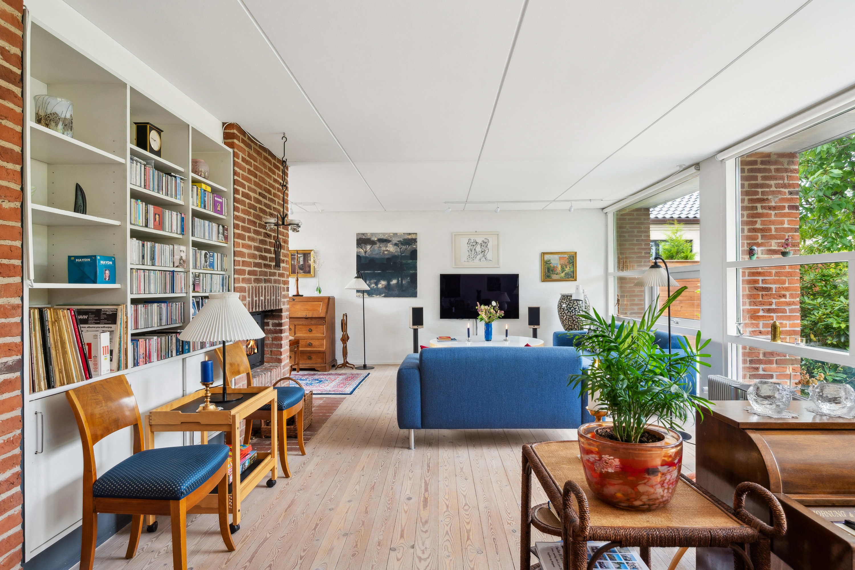 Fremhævet stue billede i fuldskærmstilstand. Billede af Humlevej 19, 8240 Risskov