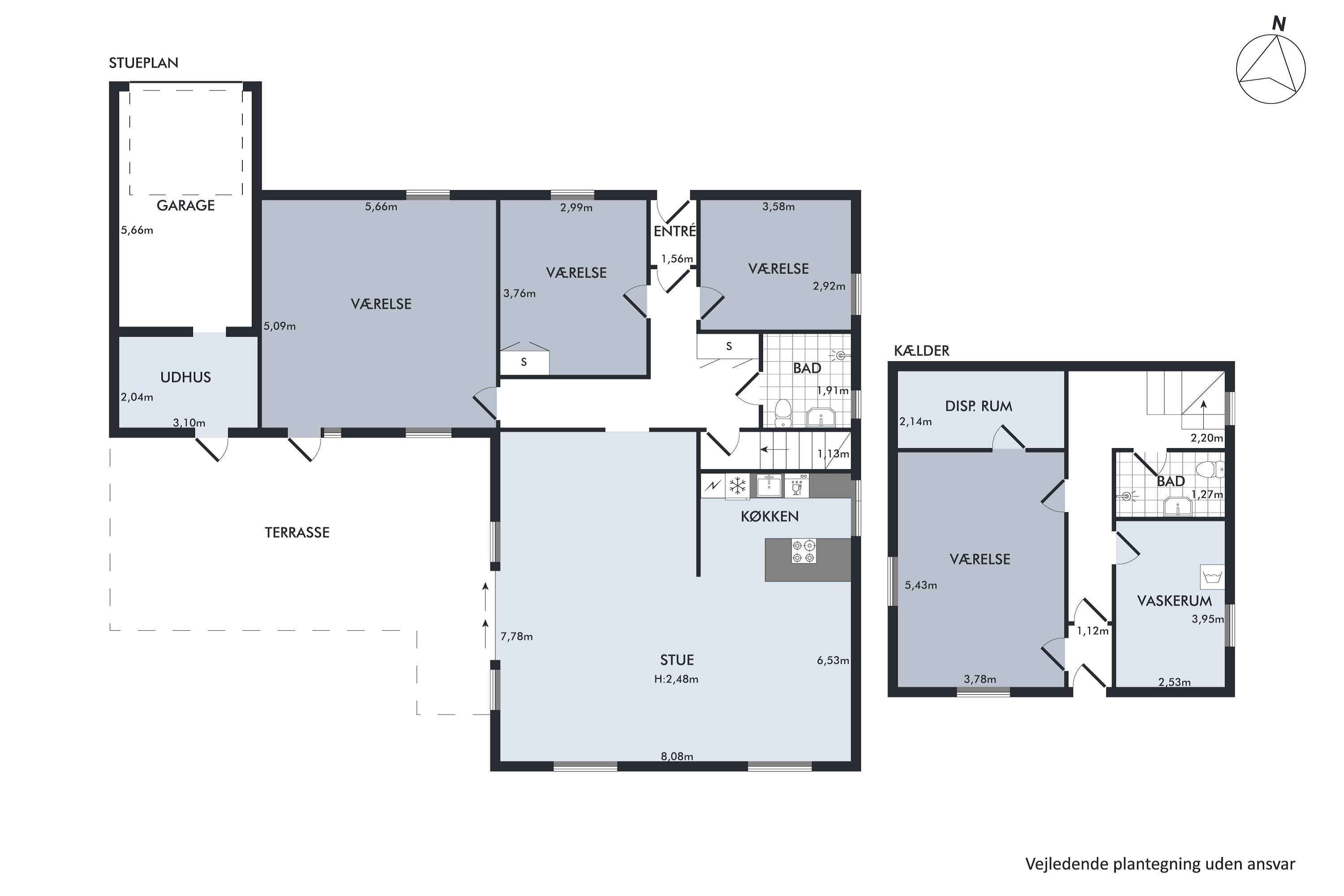 Plantegninger billede af Tjørnebakken 3, 8500 Grenaa