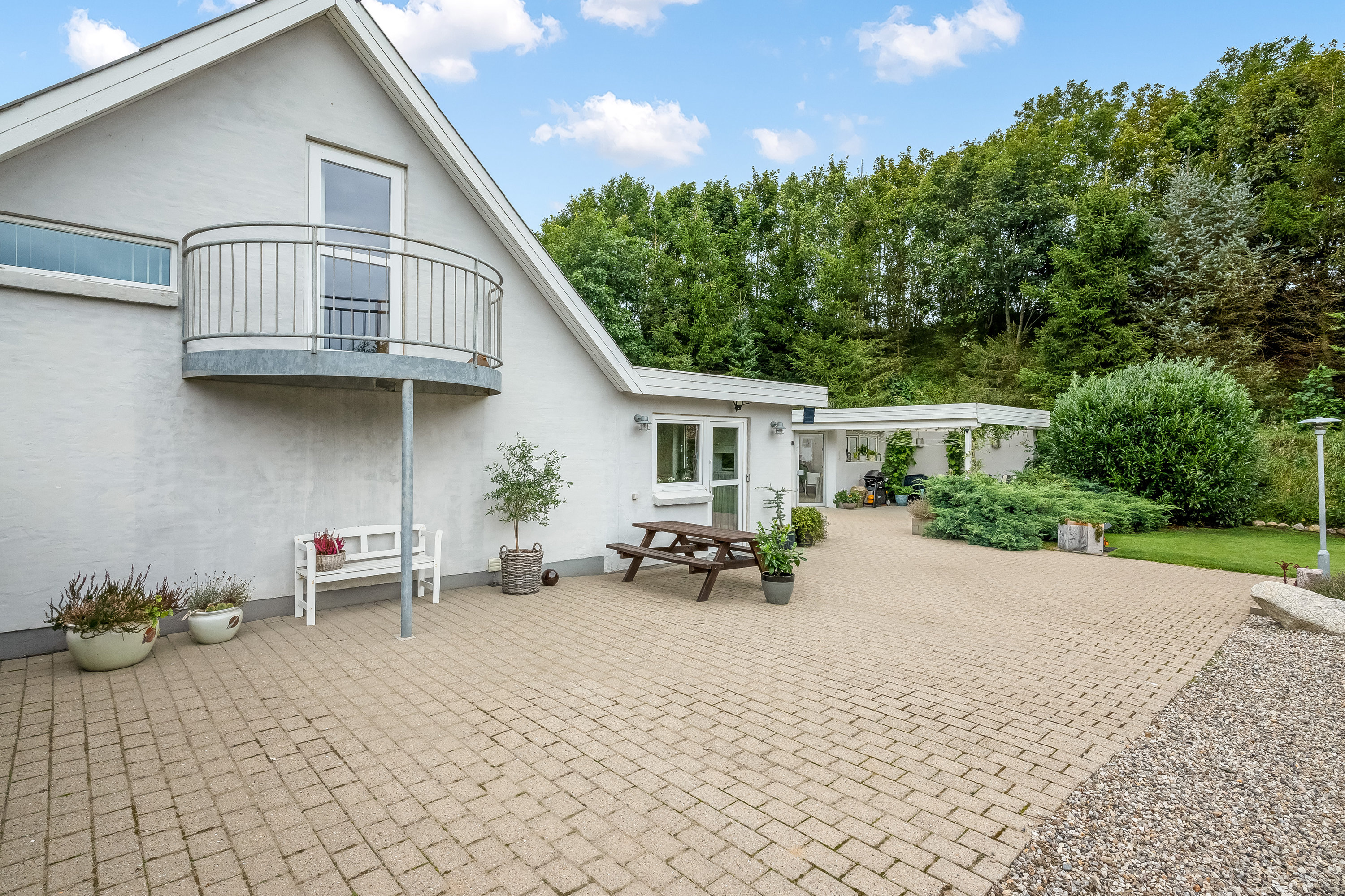 Fremhævet terrasse billede i fuldskærmstilstand. Billede af Broholmvej 9, Resen, 7600 Struer