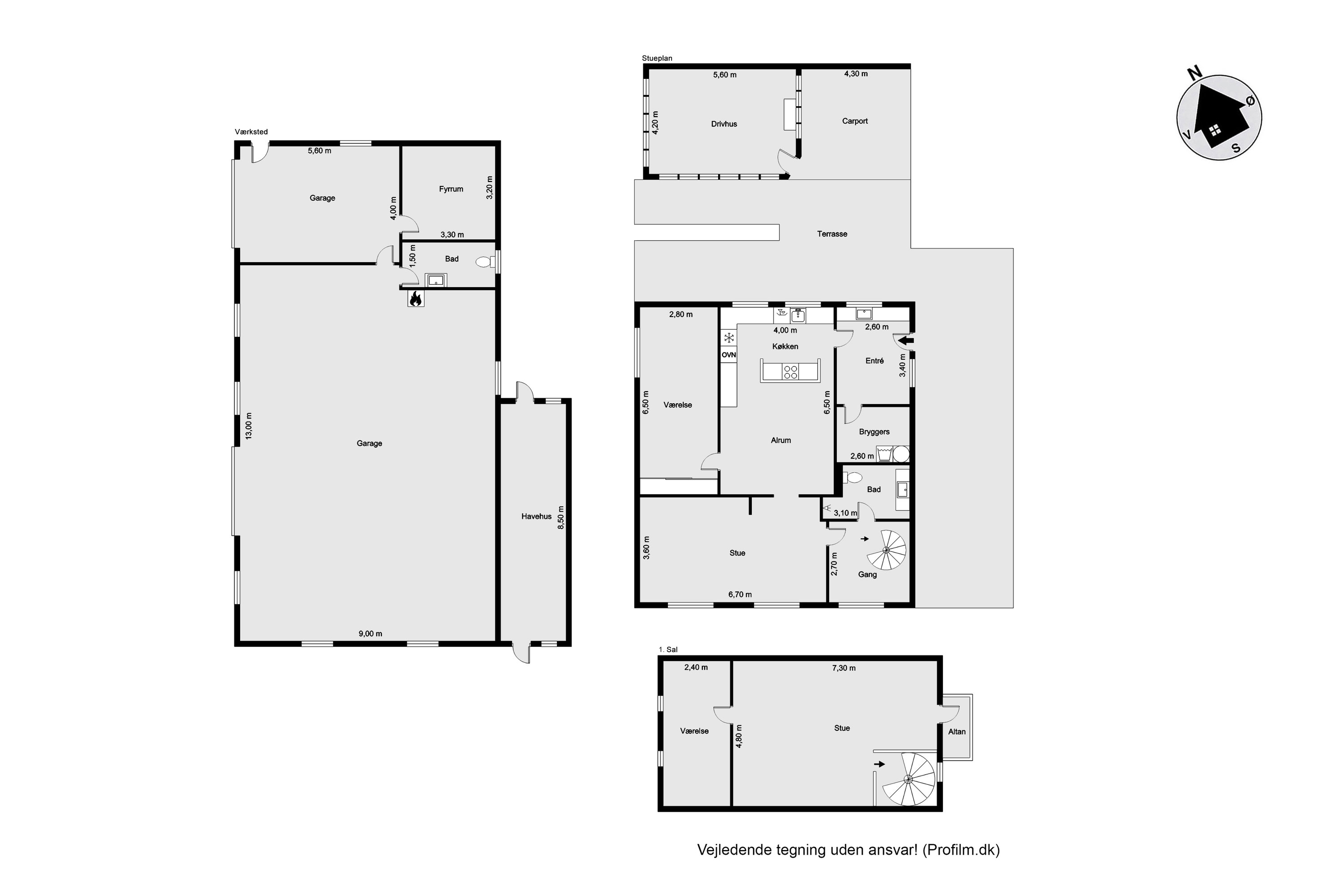 Plantegninger billede af Broholmvej 9, Resen, 7600 Struer