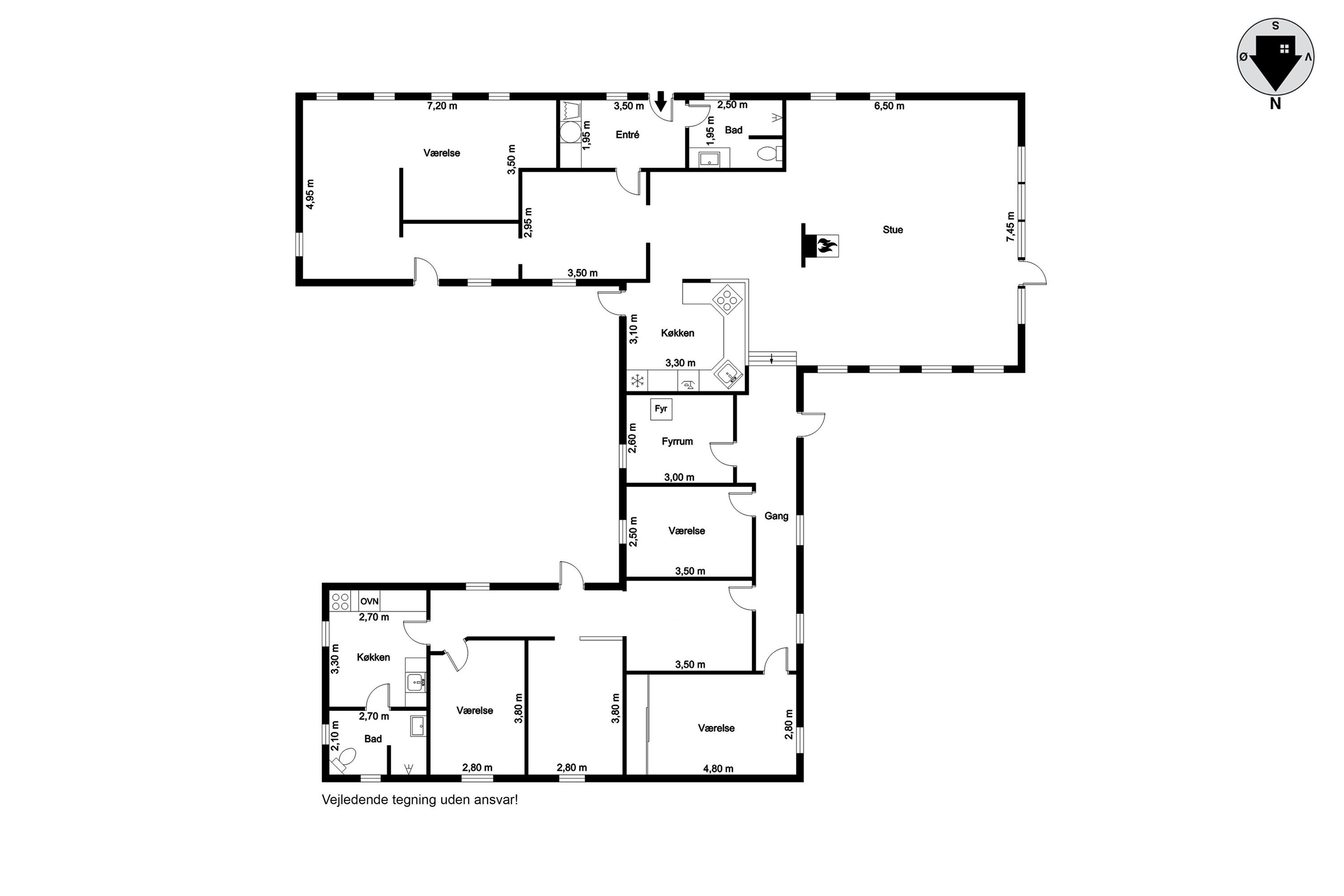 Plantegninger billede af Kollevej 60, 6830 Nørre Nebel